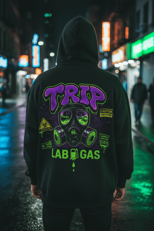 TRIP Lab Gas Hoodie Lifestyle - Back Shot
