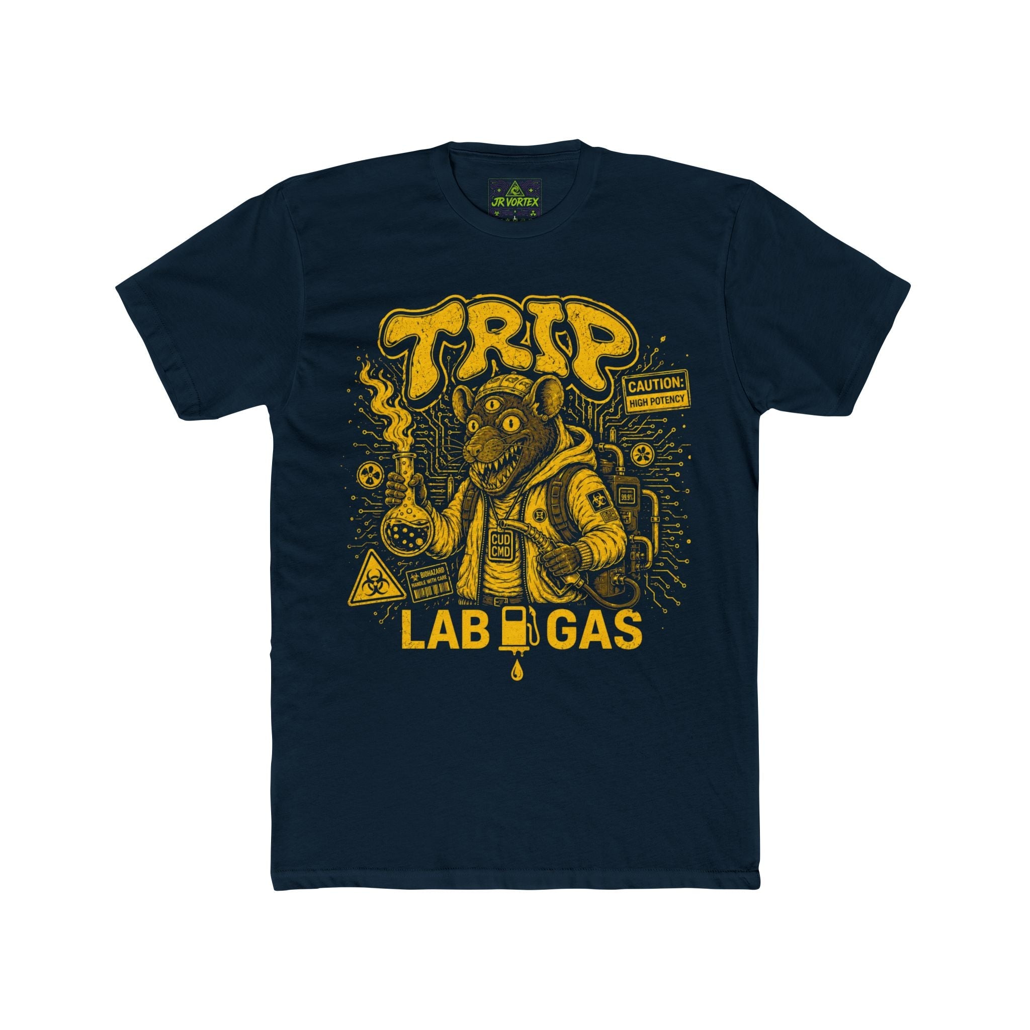 Trip Lab Gas Tee — Psychedelic Rat Scientist Graphic T-Shirt