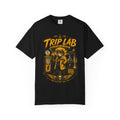Trip Lab Graphic T-Shirt — Retro Scientist Frog Illustration