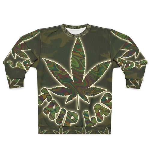 Leaf Trip Lab Sweatshirt (AOP) Printify