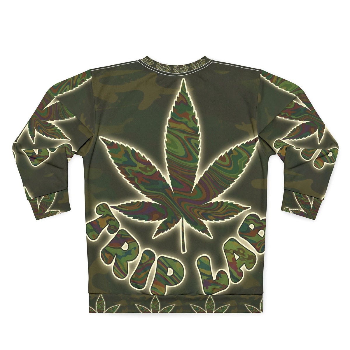 Leaf Trip Lab Sweatshirt (AOP) Printify