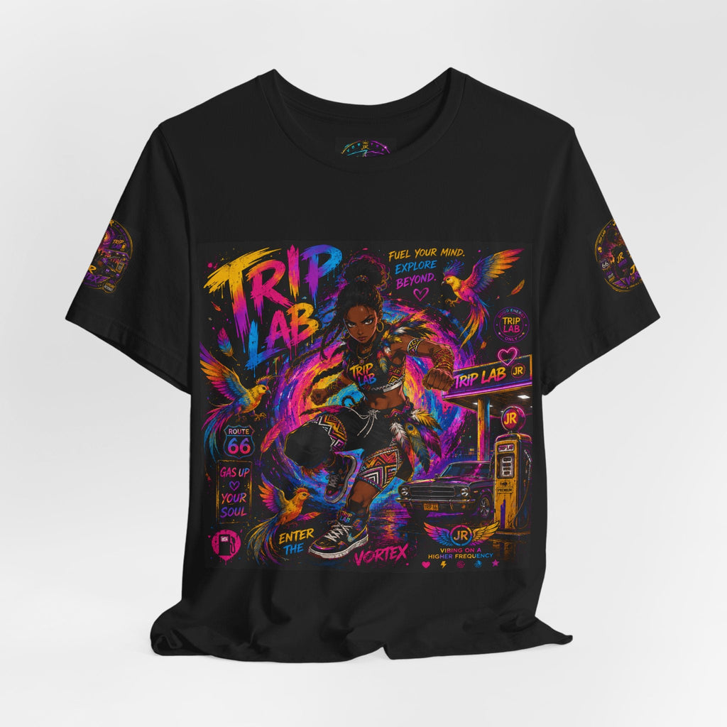 Trip Lab Neon Skate Tee — Psychedelic Skateboard Graphic T-Shirt