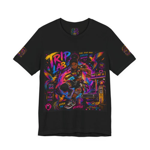 Trip Lab Neon Skate Tee — Psychedelic Skateboard Graphic T-Shirt