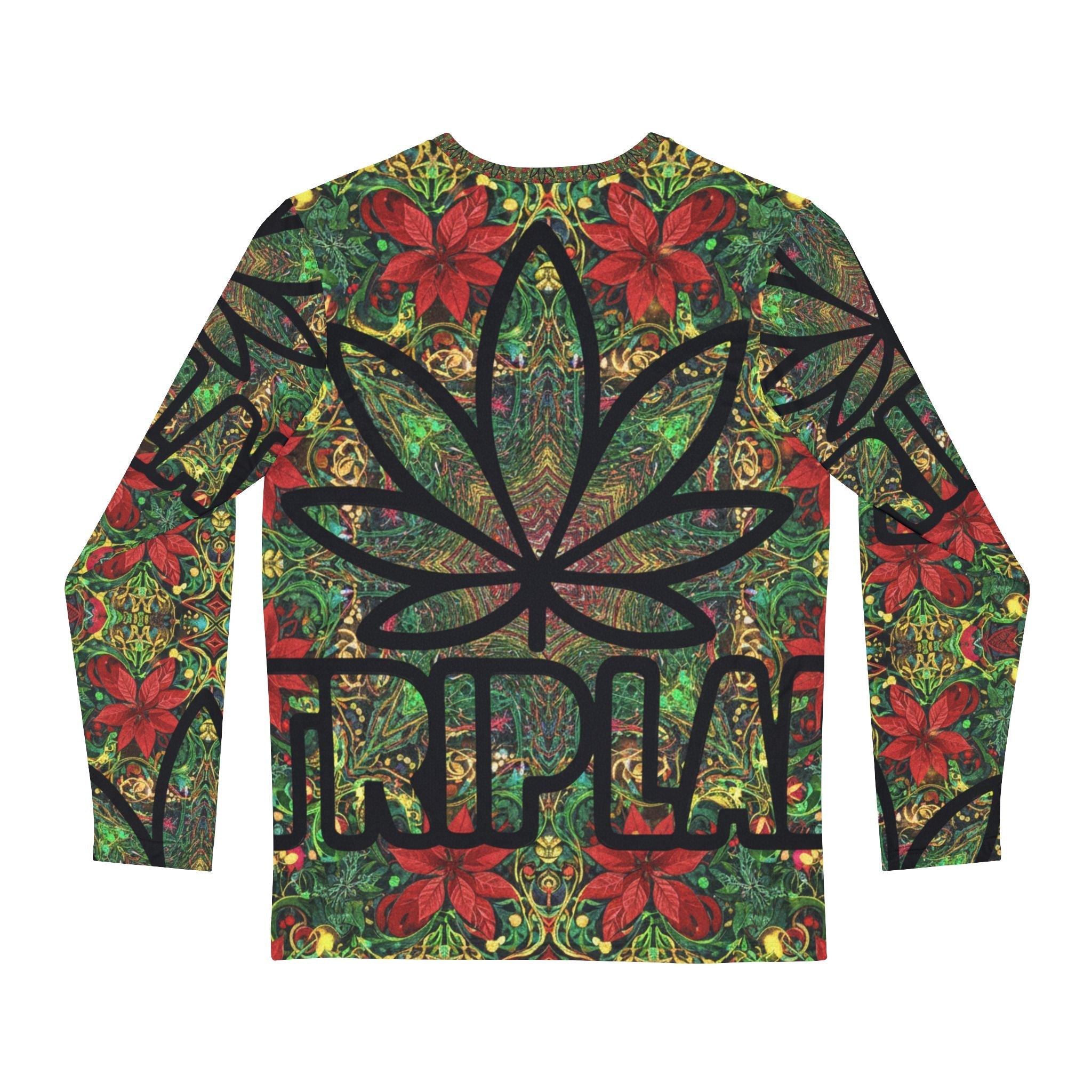 Tripla Kaleidoscope Long Sleeve — Psychedelic Geometric Shirt Printify