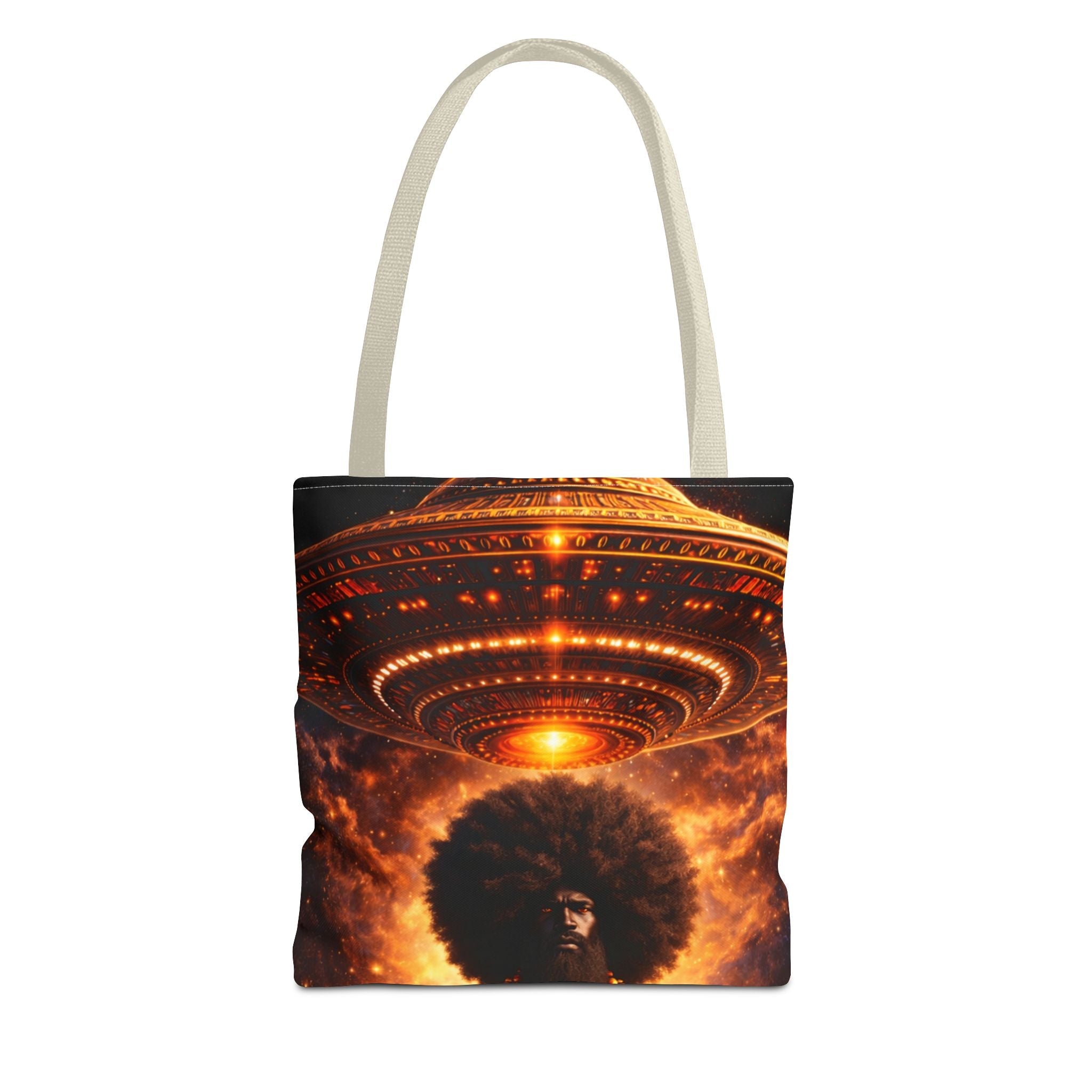 UFO Abduction Tote Bag — Sci‑Fi Alien Invasion Art Tote Printify