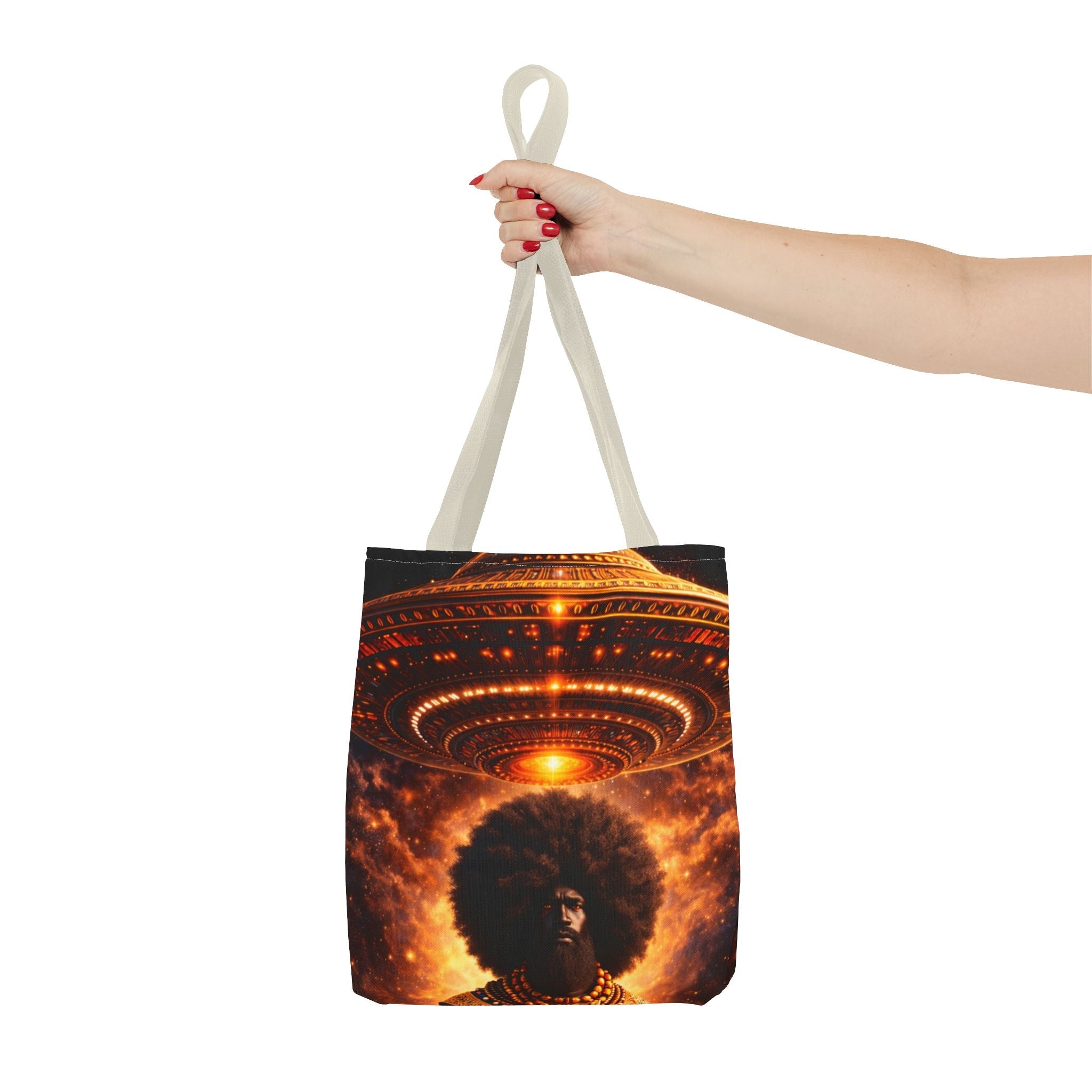 UFO Abduction Tote Bag — Sci‑Fi Alien Invasion Art Tote Printify