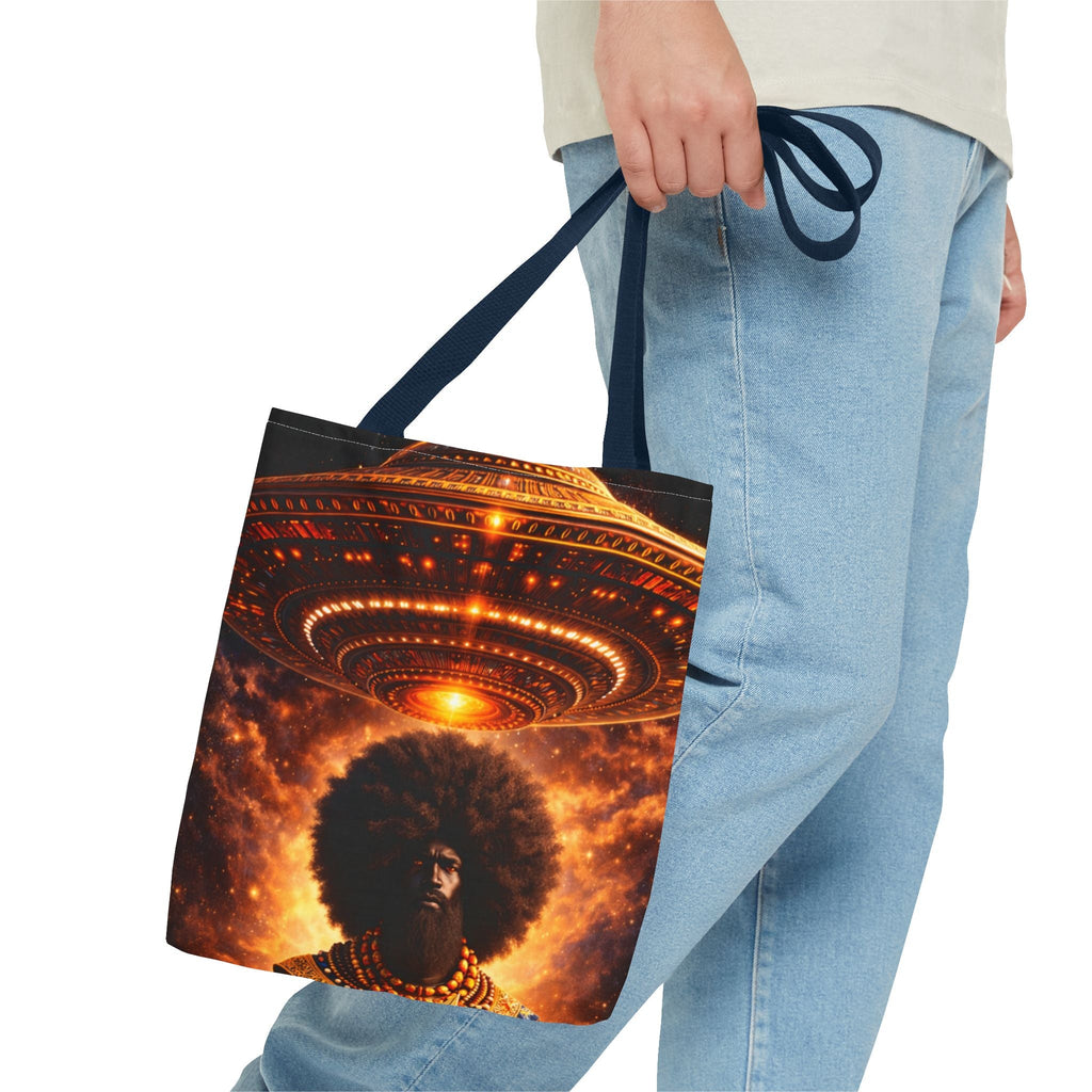UFO Abduction Tote Bag — Sci‑Fi Alien Invasion Art Tote Printify