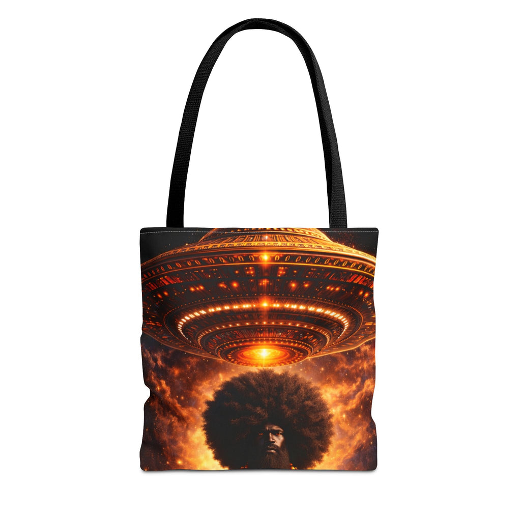 UFO Abduction Tote Bag — Sci‑Fi Alien Invasion Art Tote Printify