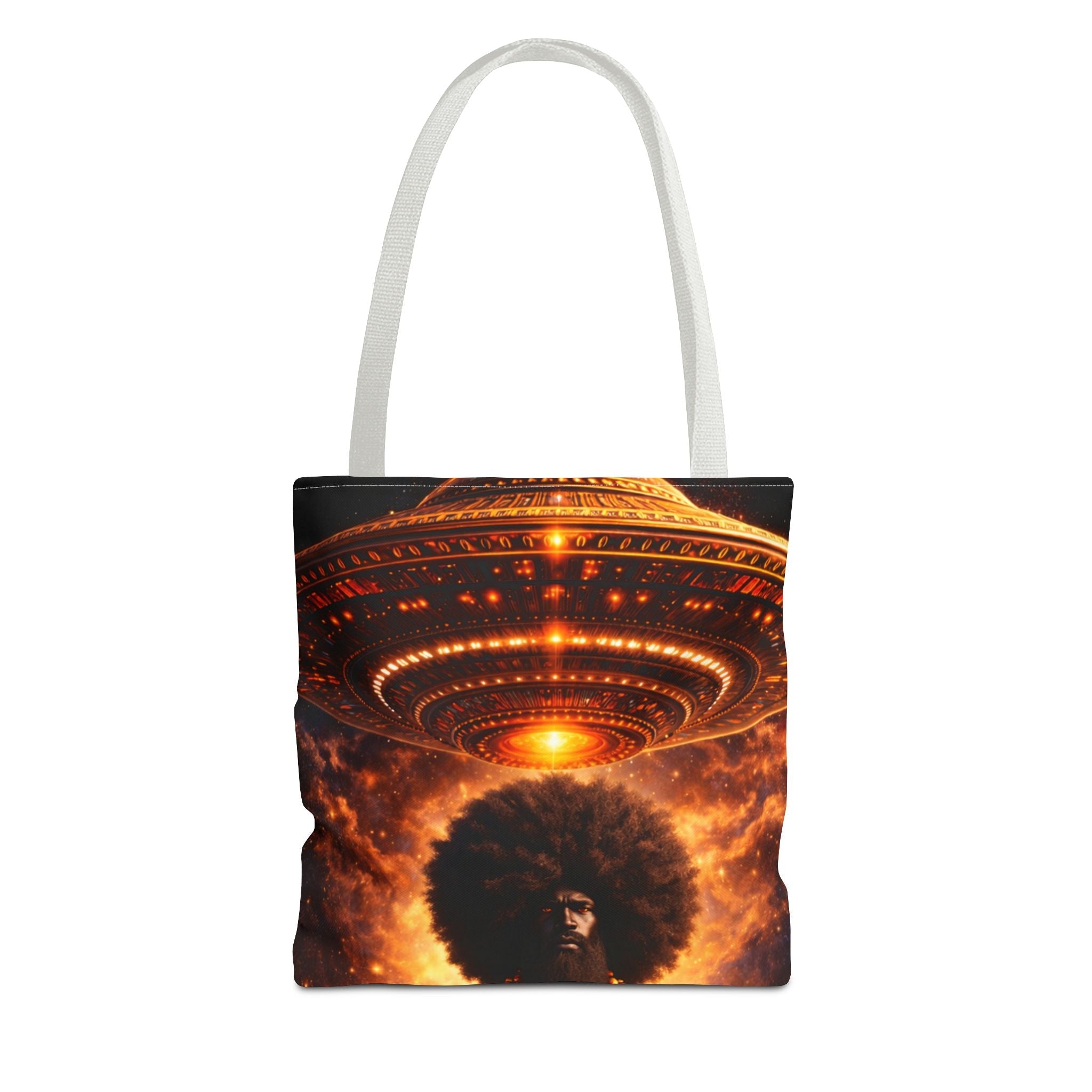 UFO Abduction Tote Bag — Sci‑Fi Alien Invasion Art Tote Printify