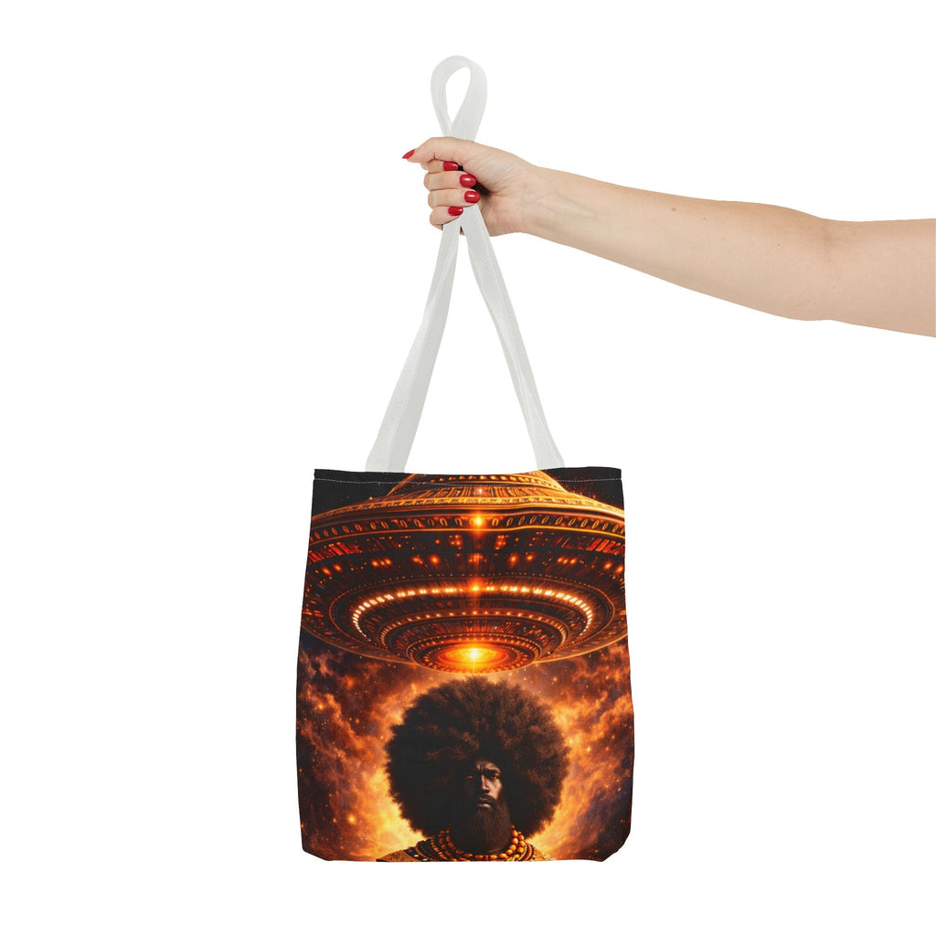 UFO Abduction Tote Bag — Sci‑Fi Alien Invasion Art Tote Printify