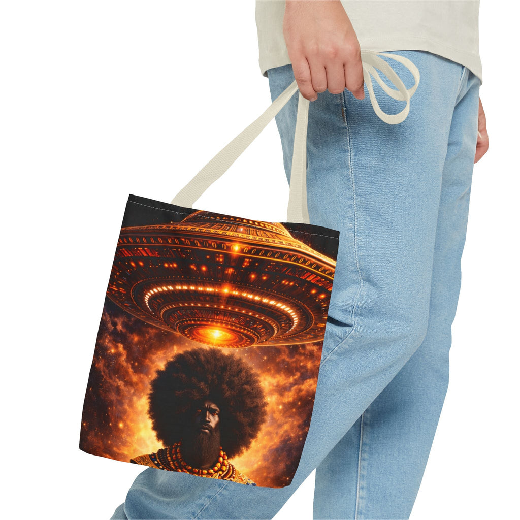UFO Abduction Tote Bag — Sci‑Fi Alien Invasion Art Tote Printify