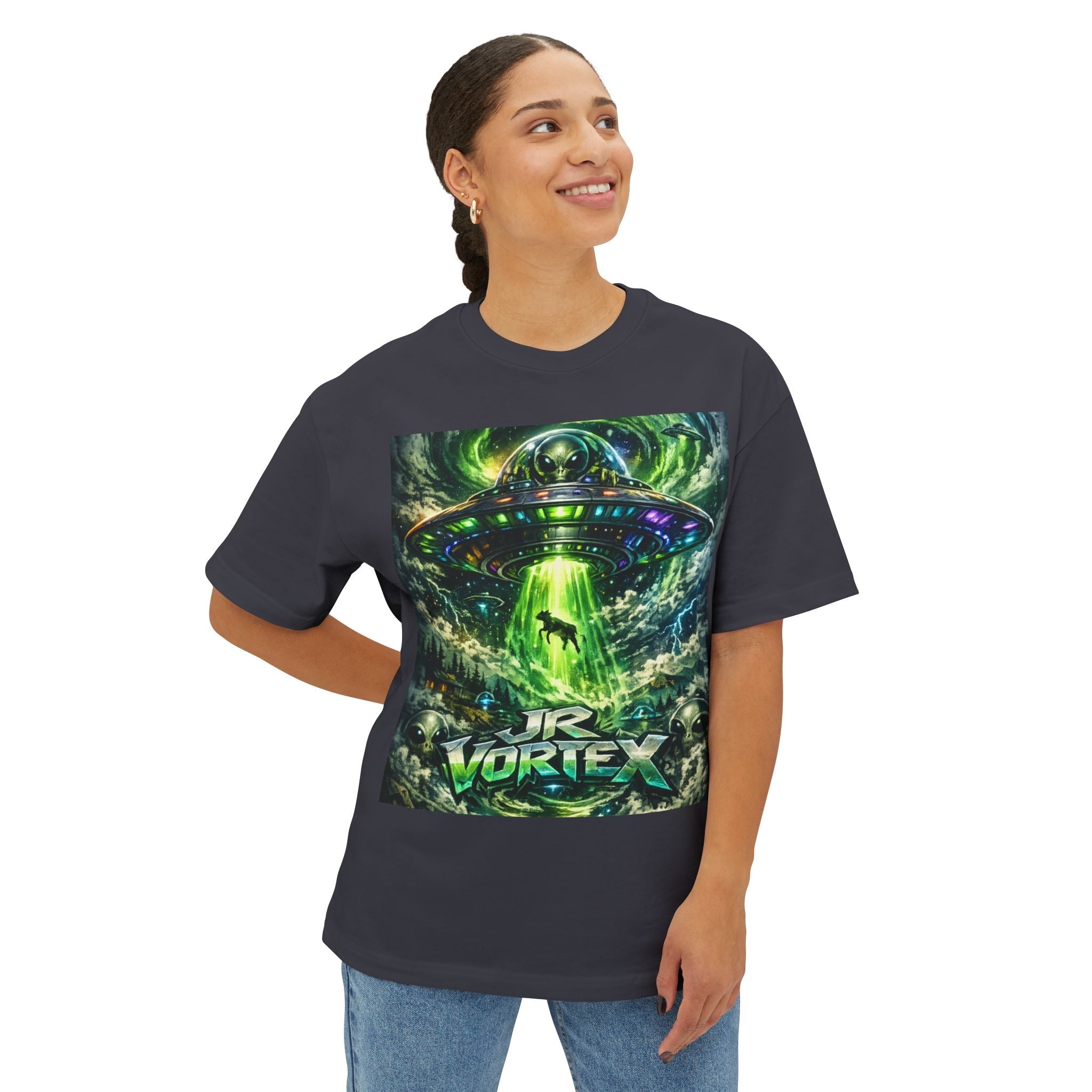 Alien Abduction Graphic Tee — 'Ur Vortex' Sci‑Fi UFO Shirt Printify