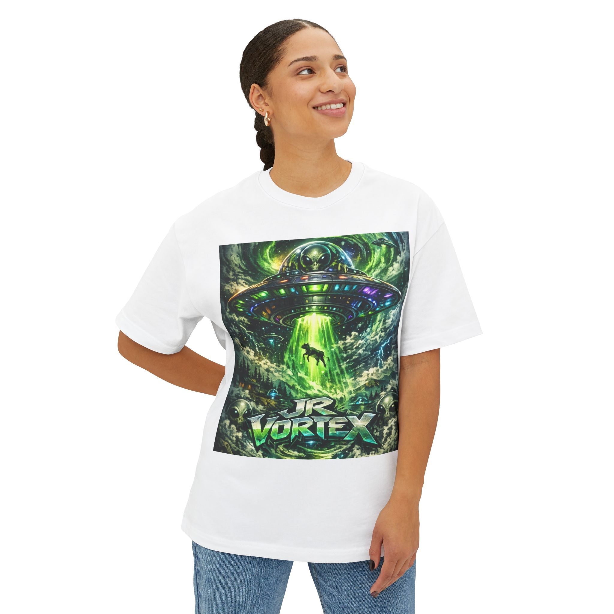 Alien Abduction Graphic Tee — 'Ur Vortex' Sci‑Fi UFO Shirt Printify
