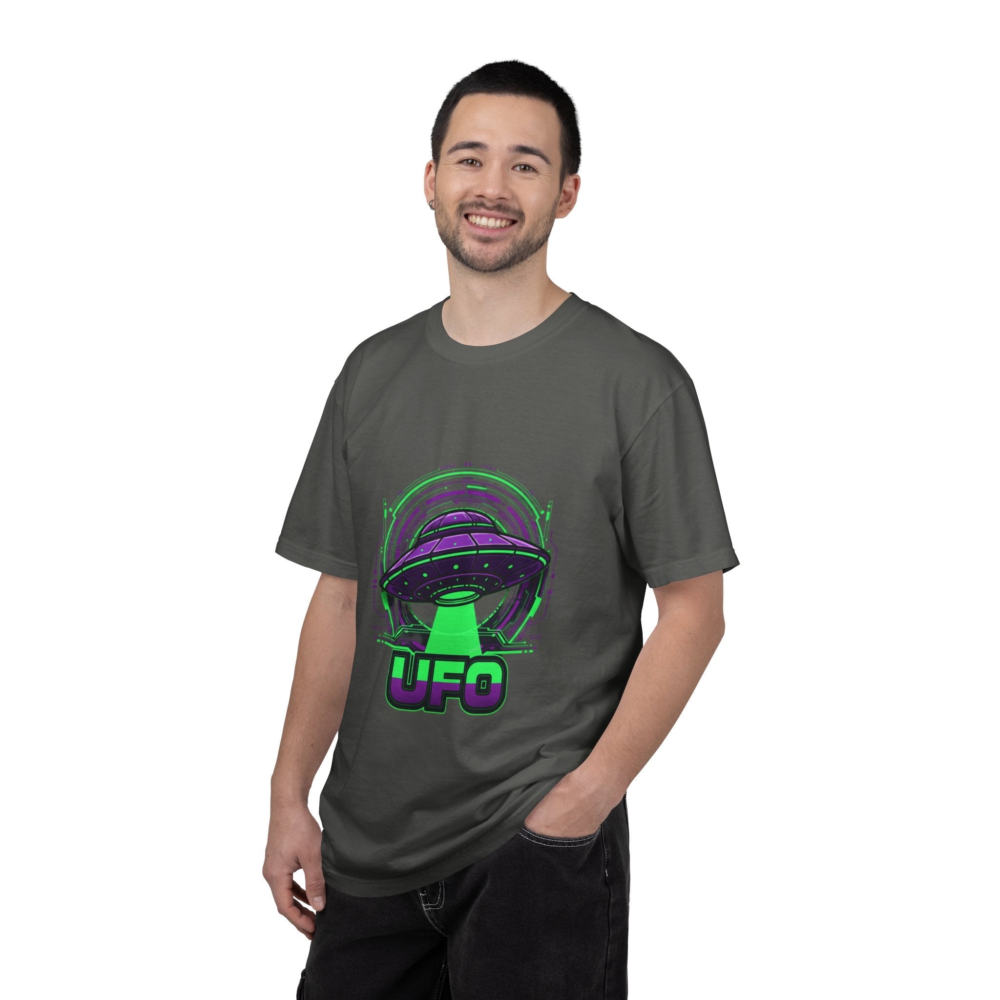 NEON ALIEN // Limited Edition "Abduction" Vintage Heavyw Printify