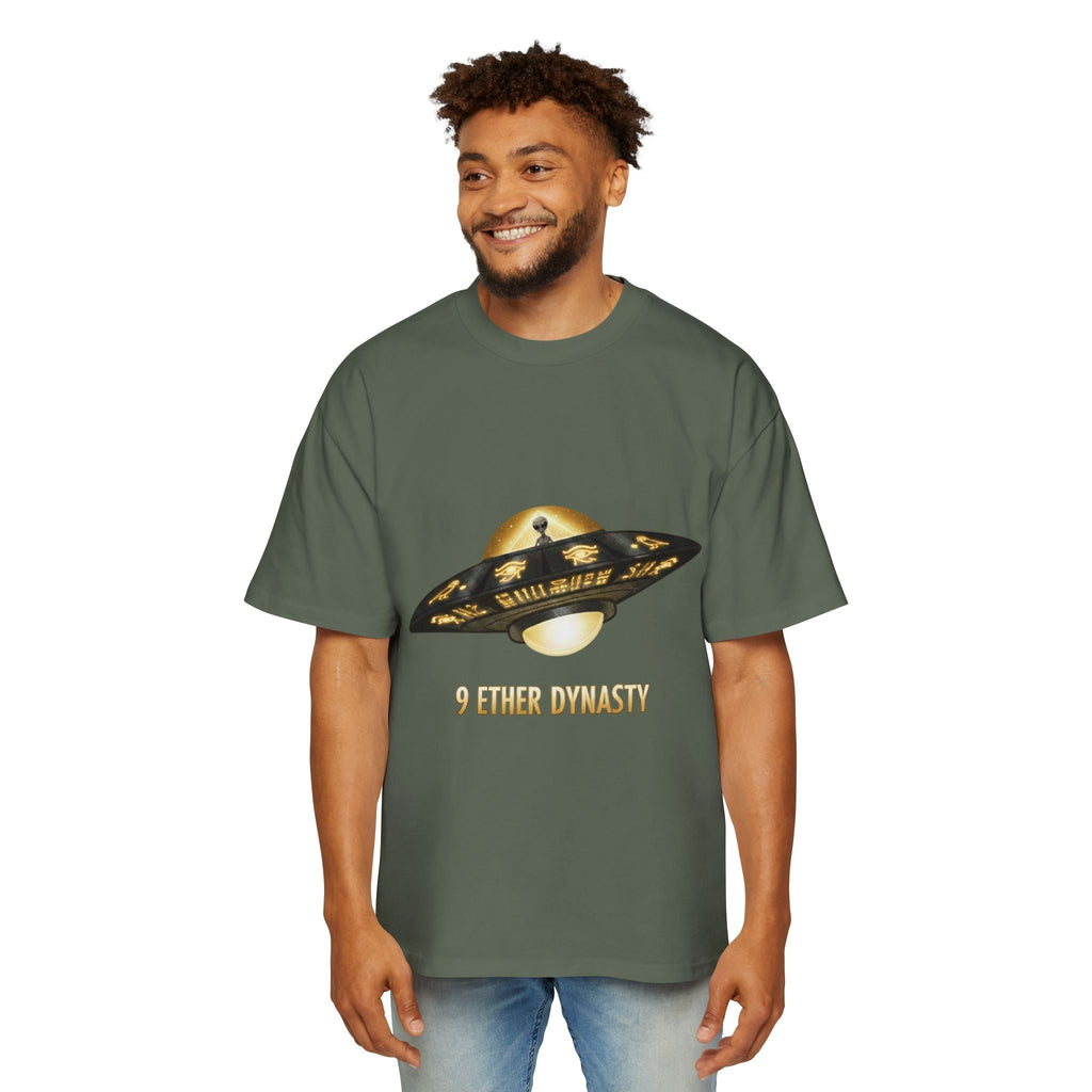 UFO Graphic Tee — “9 Ether Dynasty” Alien Spaceship T-Shirt Printify