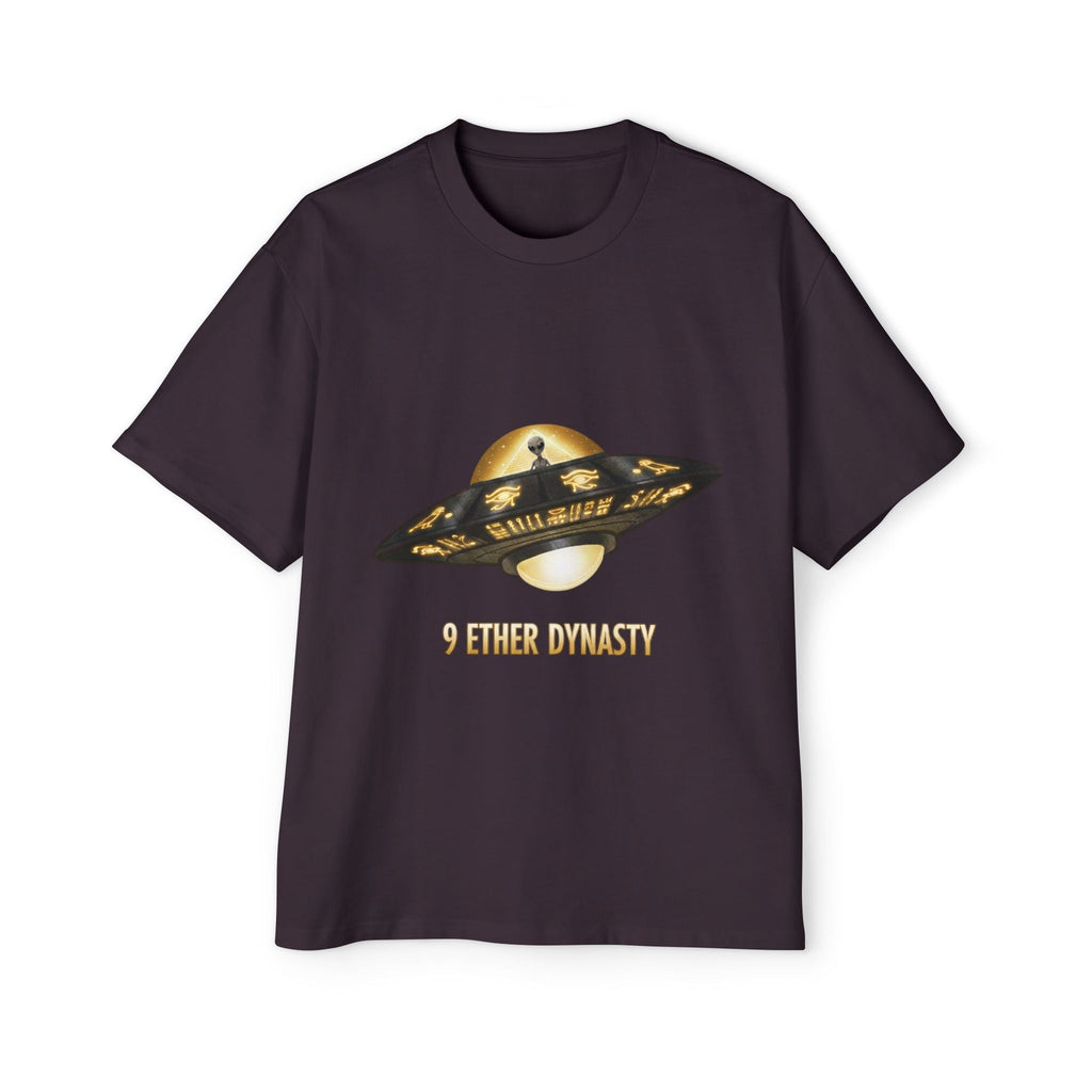 UFO Graphic Tee — “9 Ether Dynasty” Alien Spaceship T-Shirt Printify
