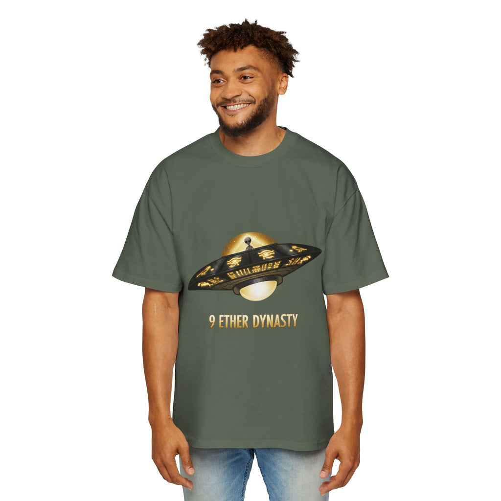 UFO Graphic Tee — “9 Ether Dynasty” Alien Spaceship T-Shirt Printify