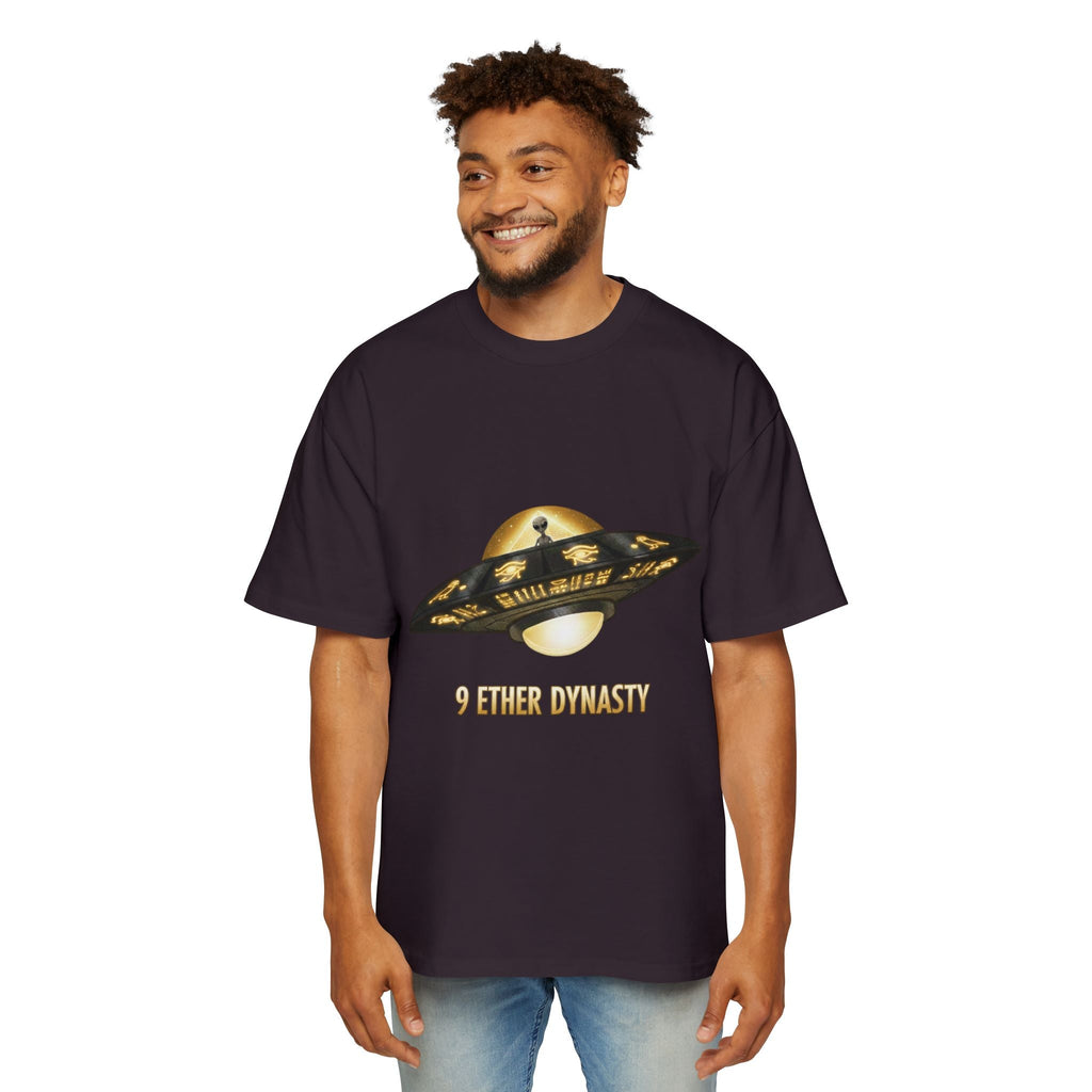 UFO Graphic Tee — “9 Ether Dynasty” Alien Spaceship T-Shirt Printify