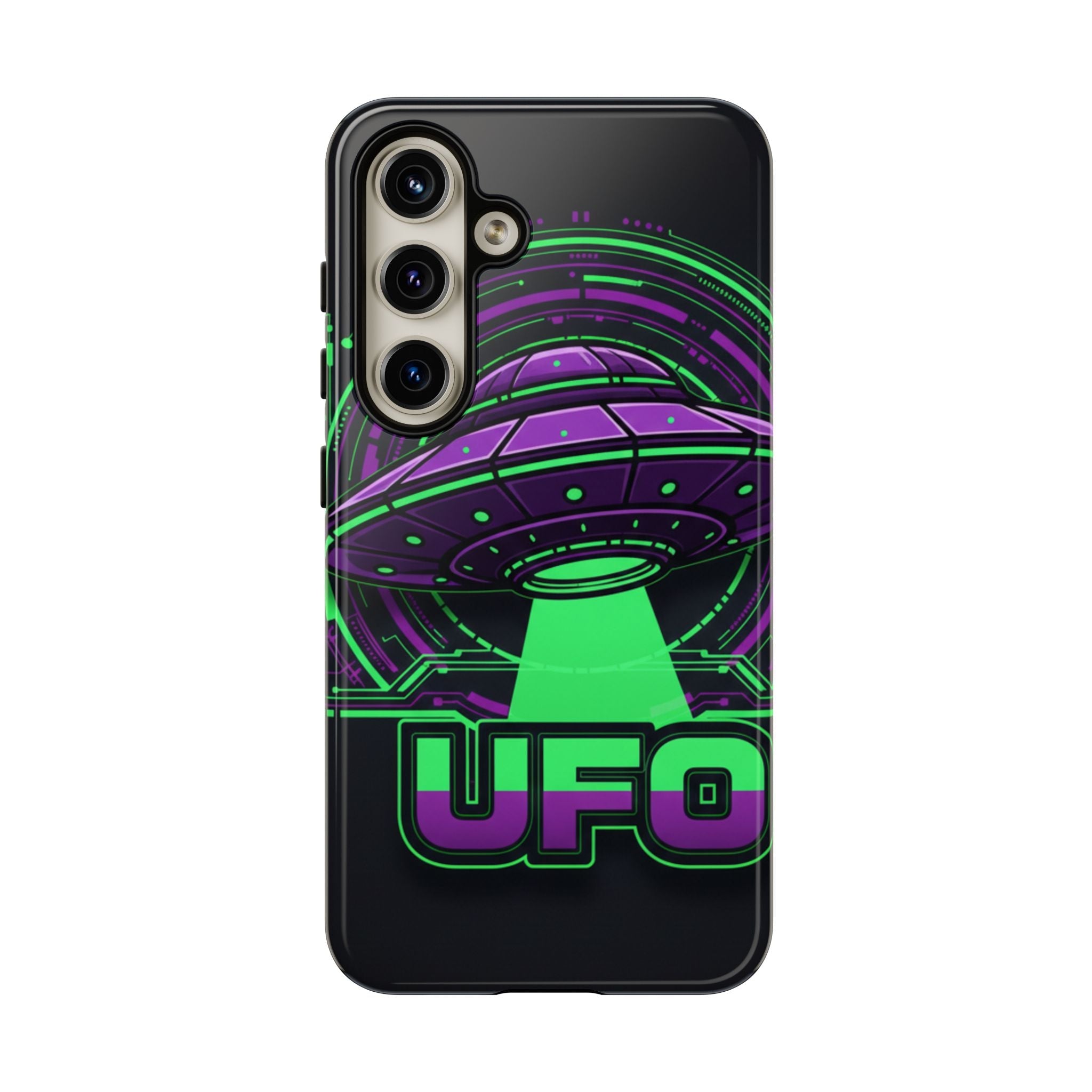 UFO Phone Case - Neon Alien Spaceship Protective Cover Printify