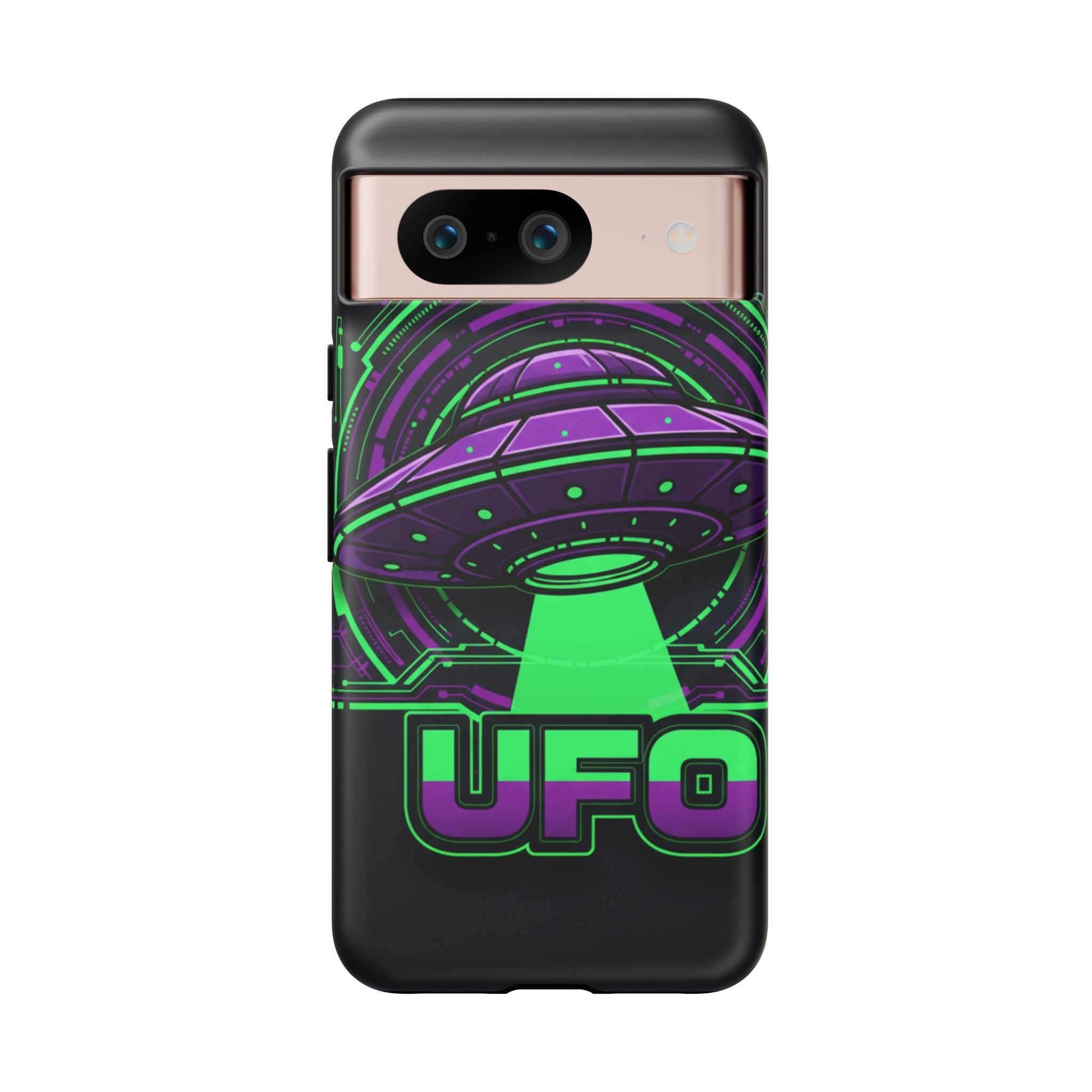 UFO Phone Case - Neon Alien Spaceship Protective Cover Printify