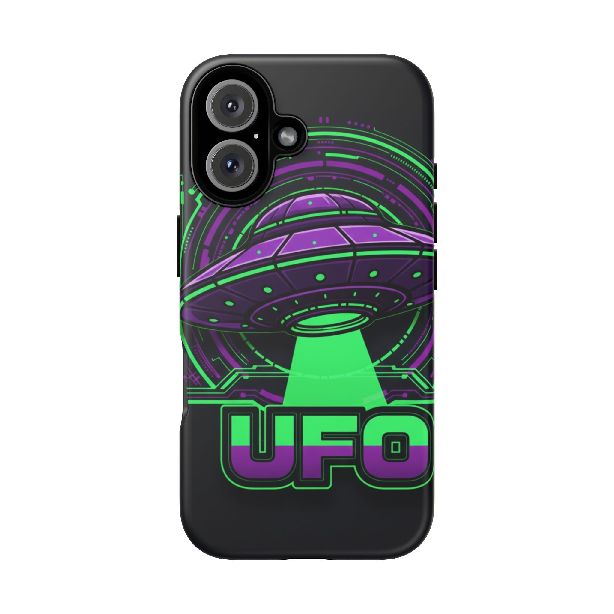 UFO Phone Case - Neon Alien Spaceship Protective Cover Printify