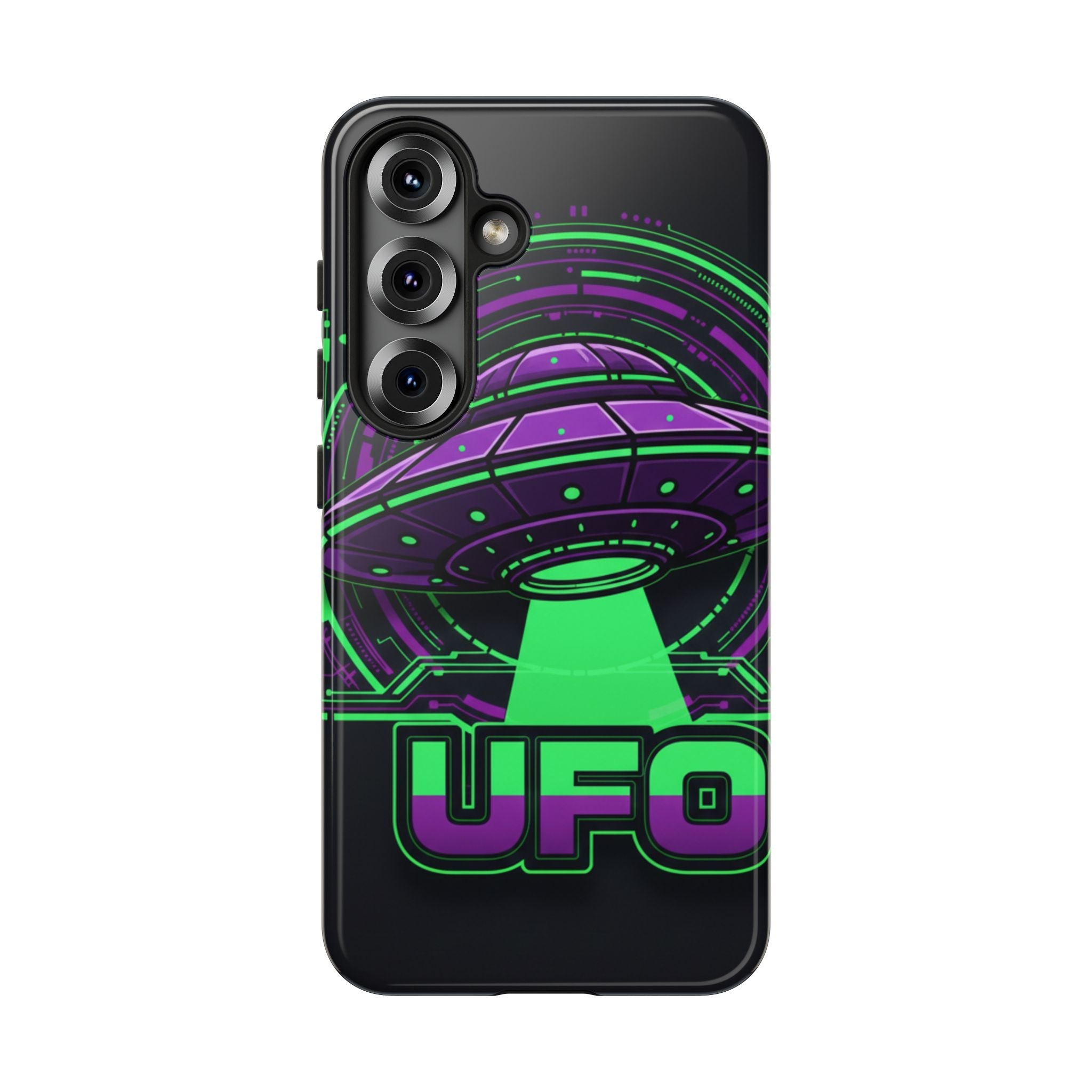 UFO Phone Case - Neon Alien Spaceship Protective Cover Printify