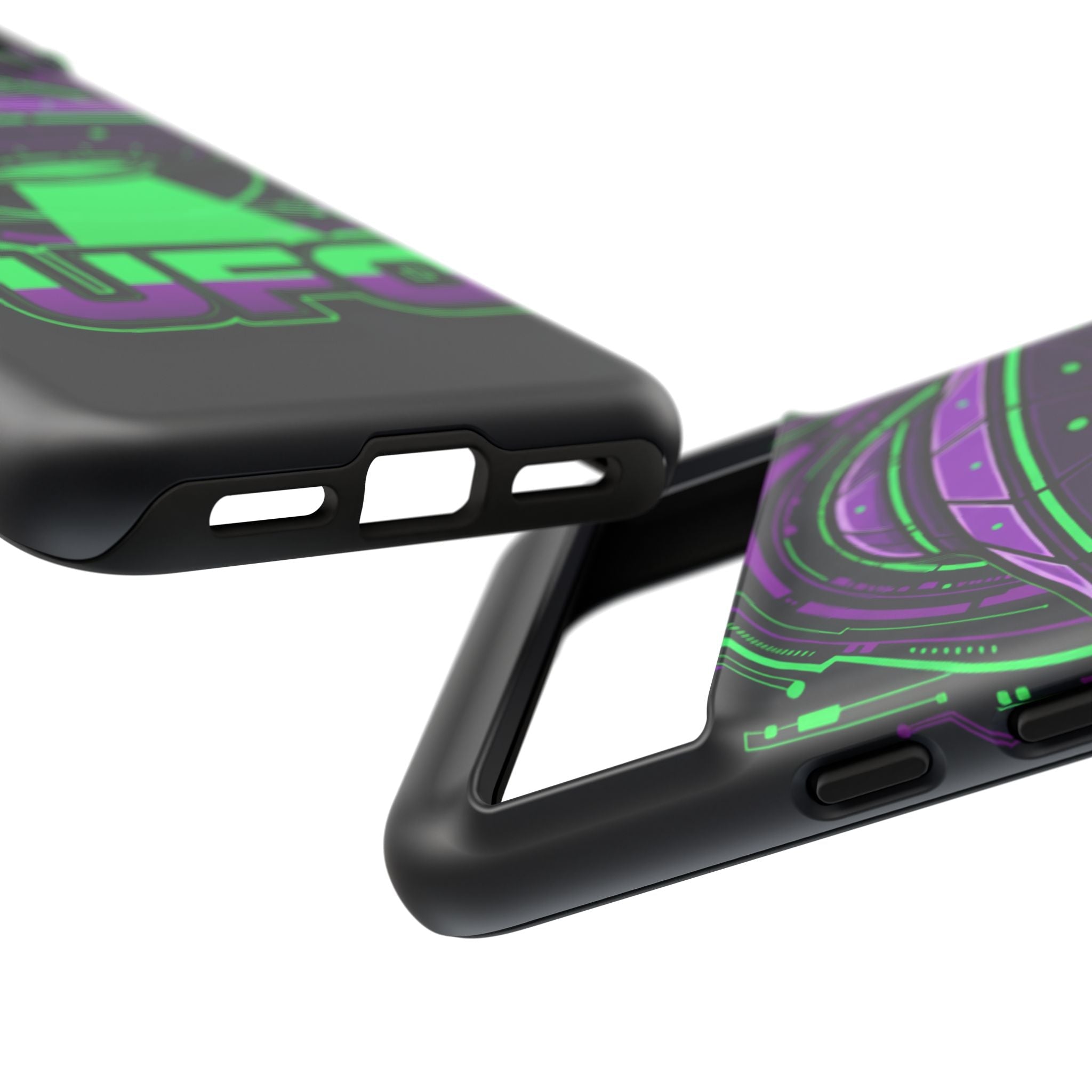 UFO Phone Case - Neon Alien Spaceship Protective Cover Printify