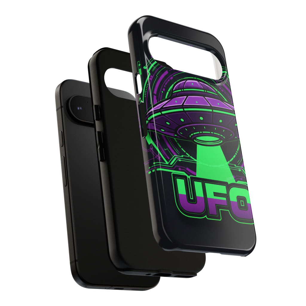 UFO Phone Case - Neon Alien Spaceship Protective Cover Printify