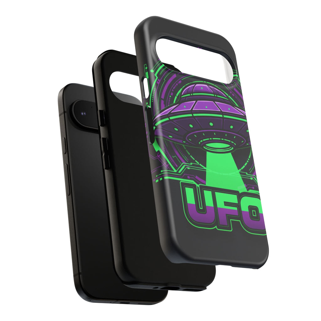 UFO Phone Case - Neon Alien Spaceship Protective Cover Printify