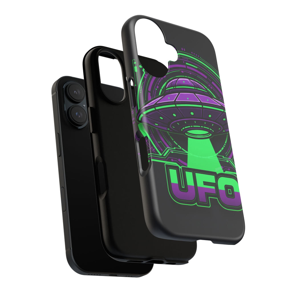 UFO Phone Case - Neon Alien Spaceship Protective Cover Printify