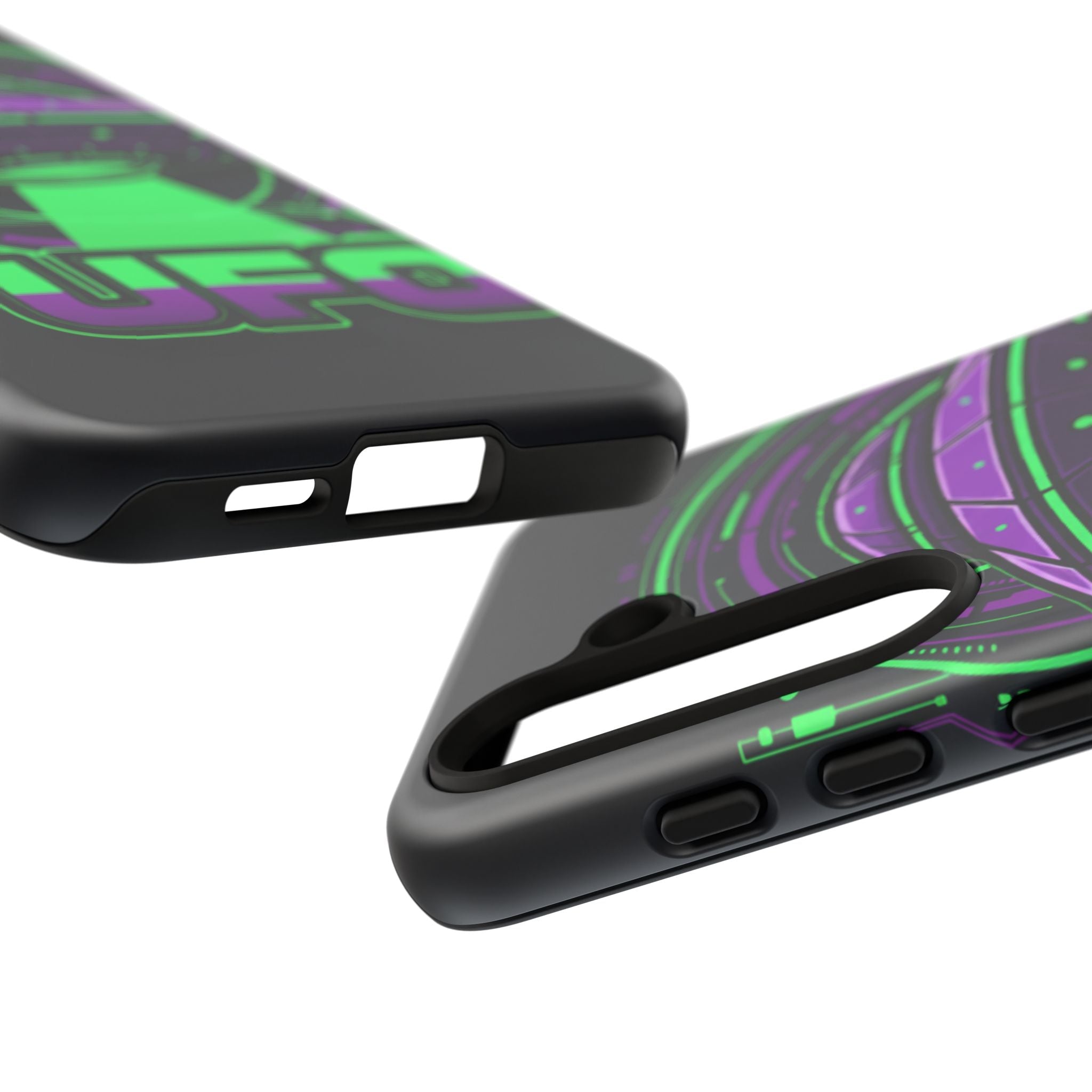 UFO Phone Case - Neon Alien Spaceship Protective Cover Printify