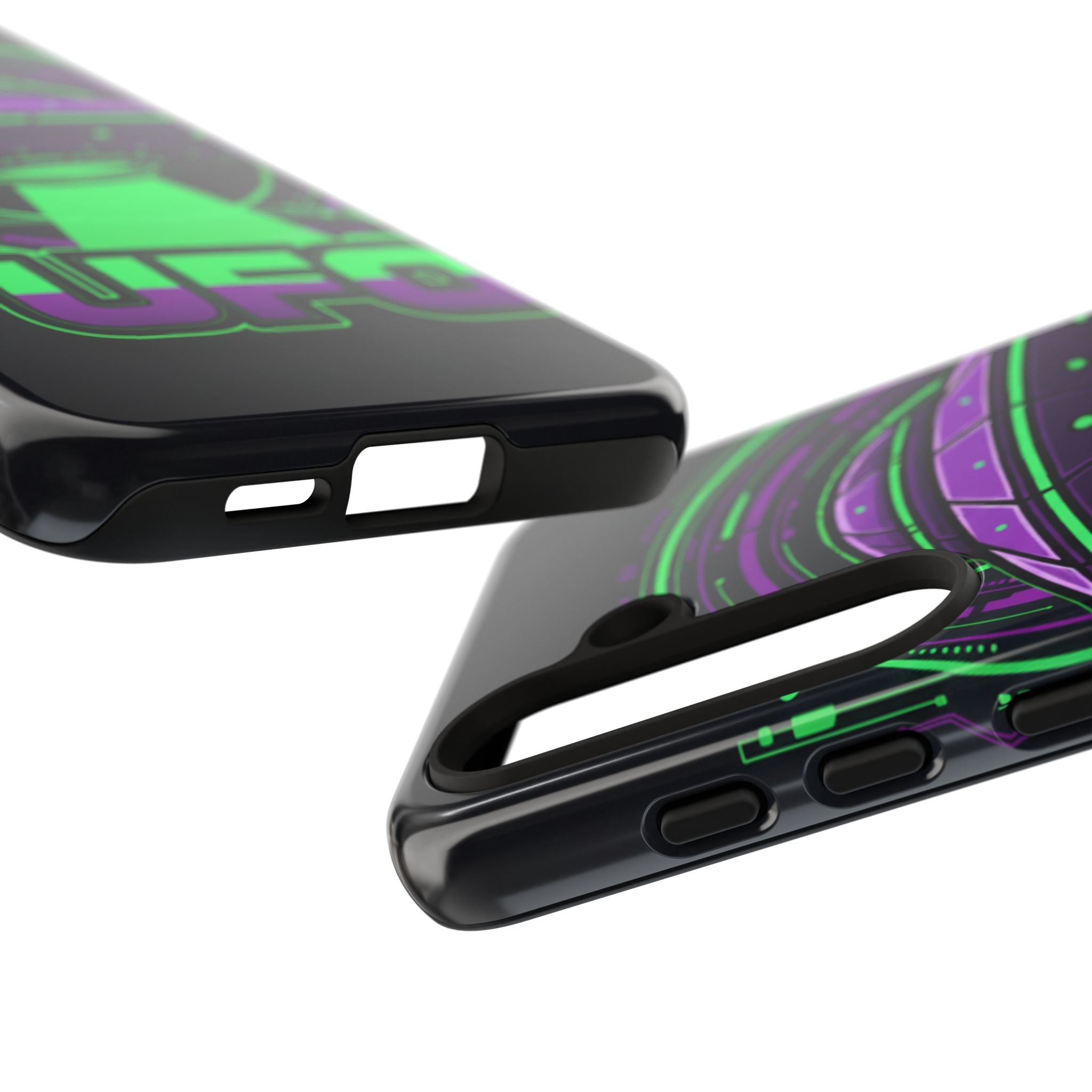 UFO Phone Case - Neon Alien Spaceship Protective Cover Printify