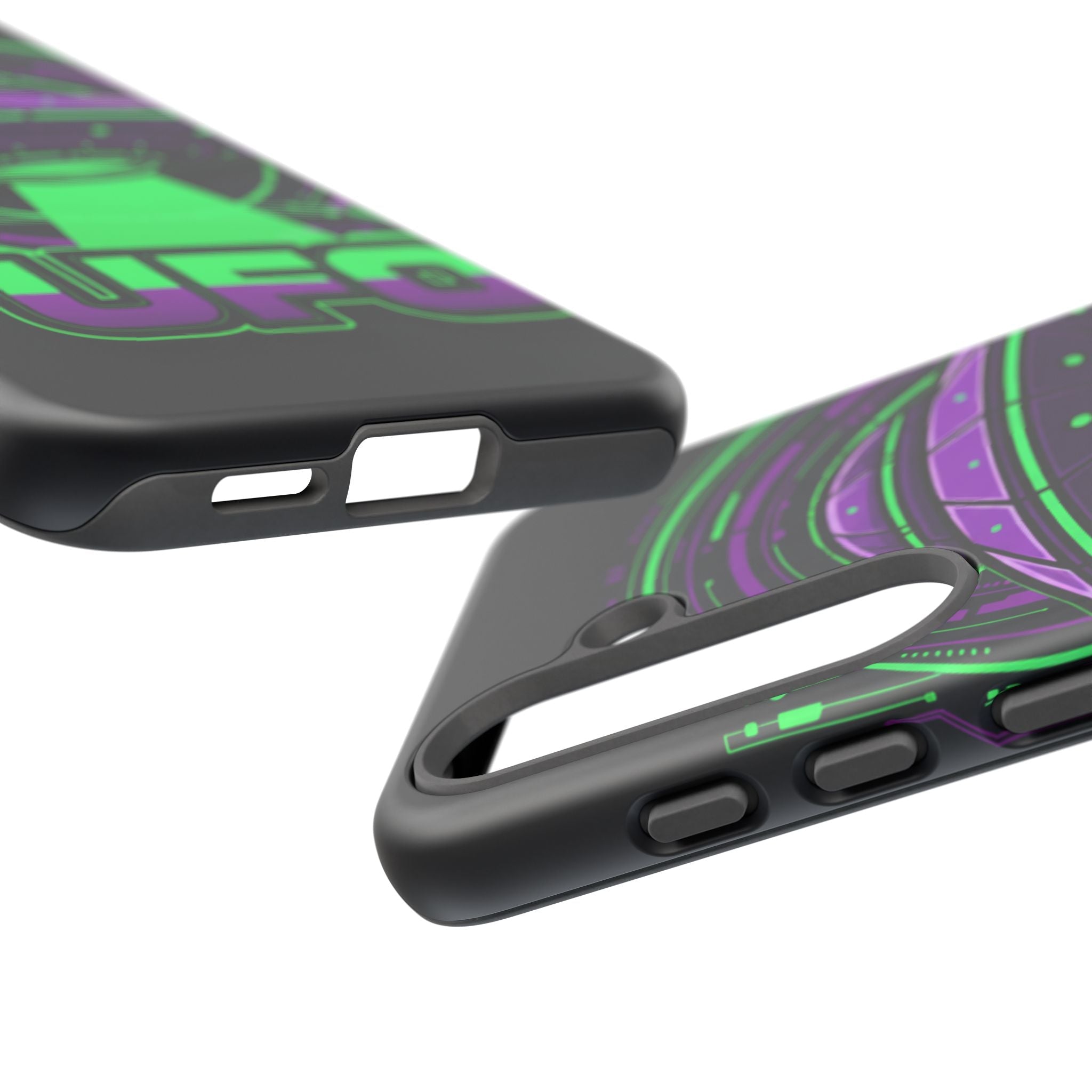 UFO Phone Case - Neon Alien Spaceship Protective Cover Printify