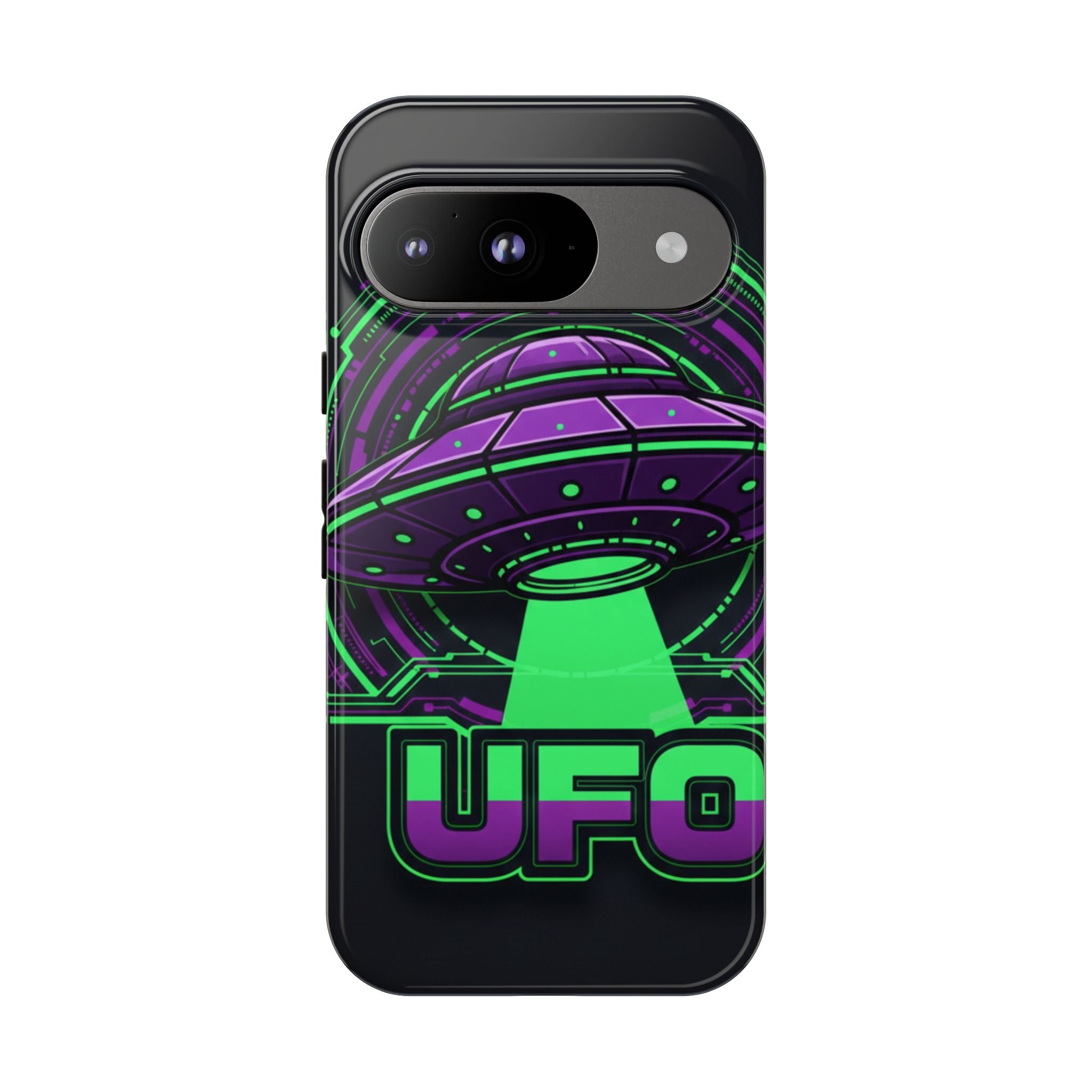 UFO Phone Case - Neon Alien Spaceship Protective Cover Printify