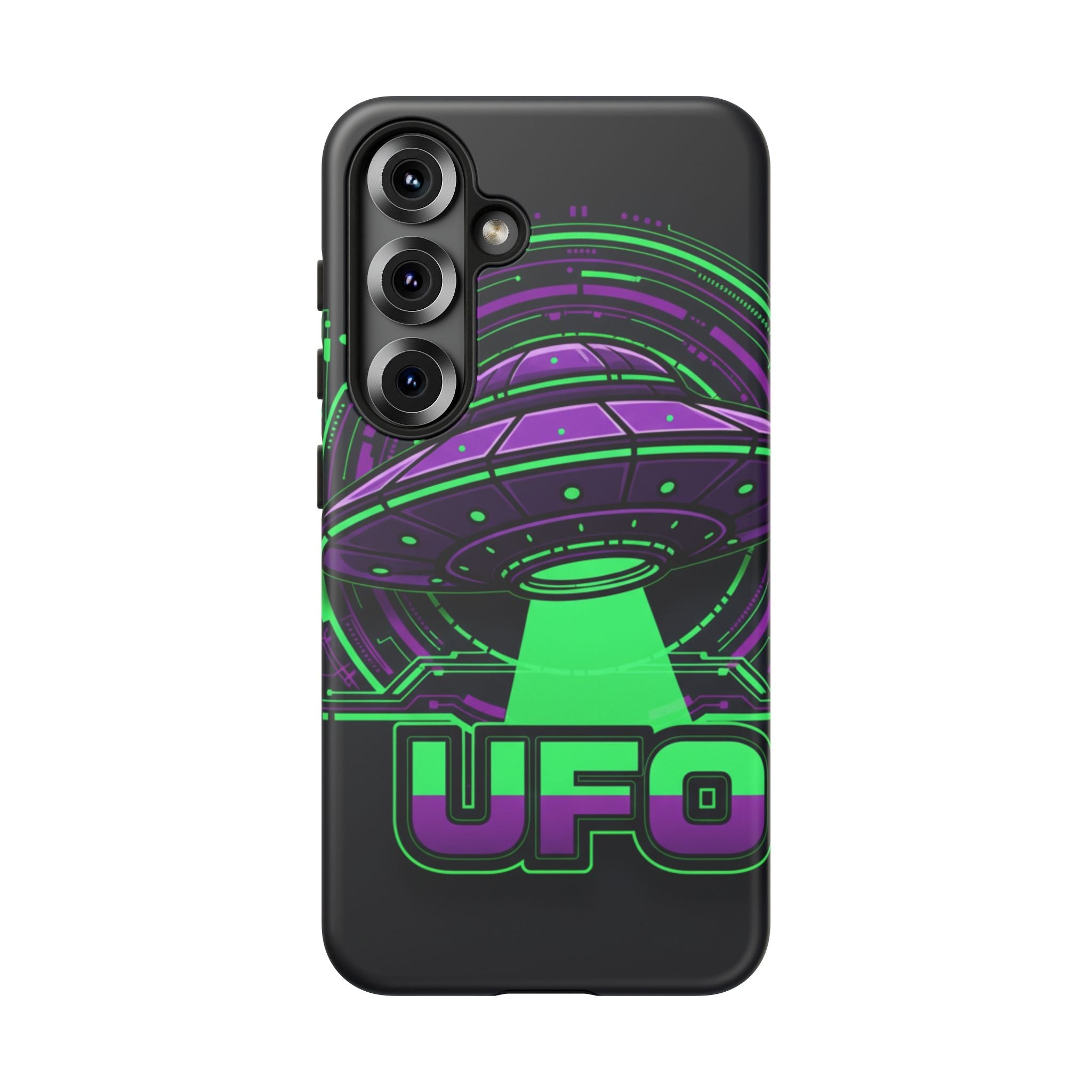 UFO Phone Case - Neon Alien Spaceship Protective Cover Printify