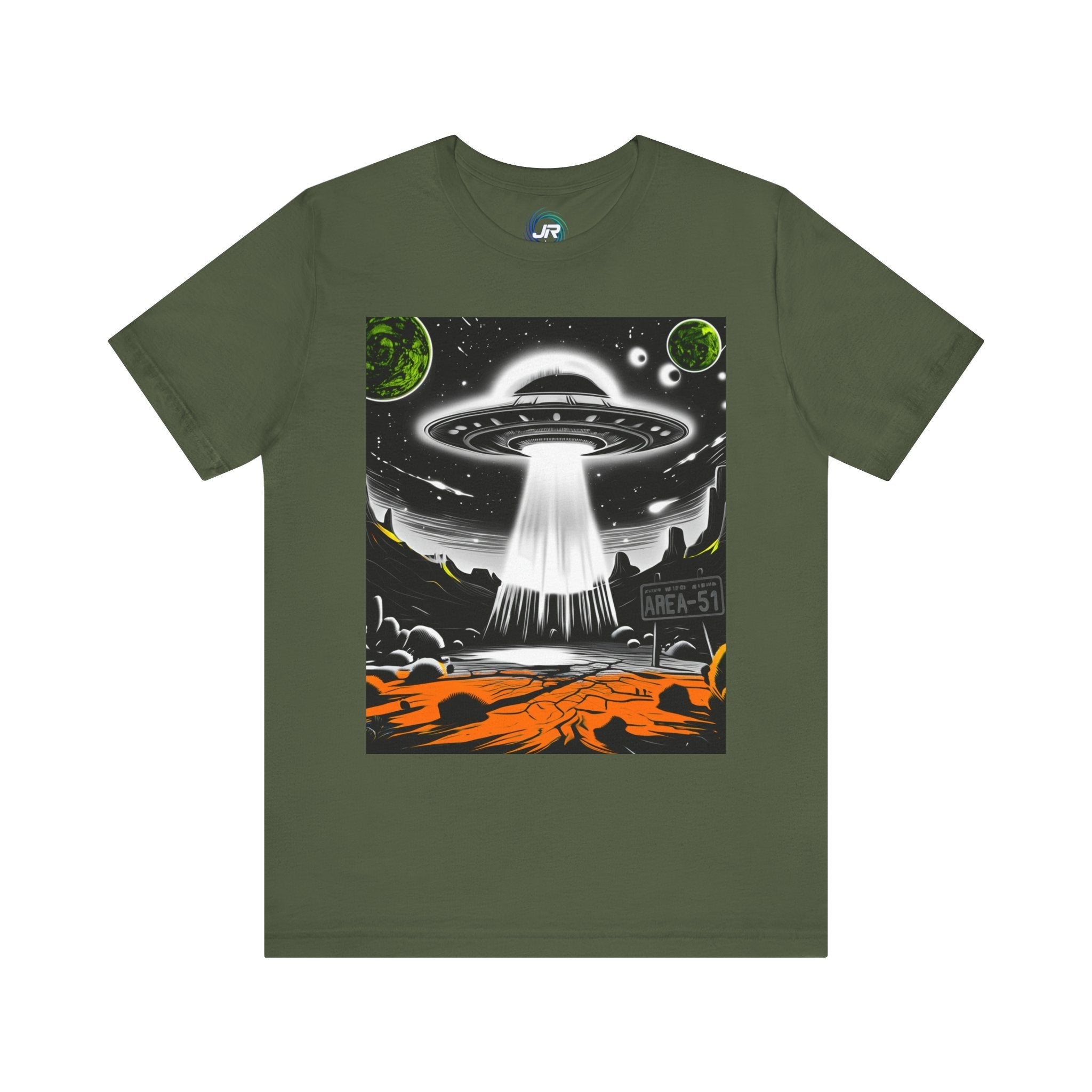 Cosmic Alien Area 51 Tee — Unisex UFO Streetwear T-Shirt Printify