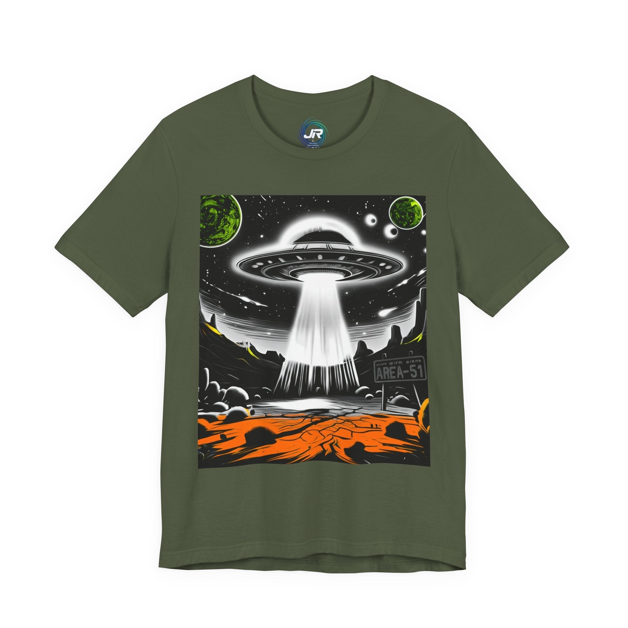Cosmic Alien Area 51 Tee — Unisex UFO Streetwear T-Shirt Printify