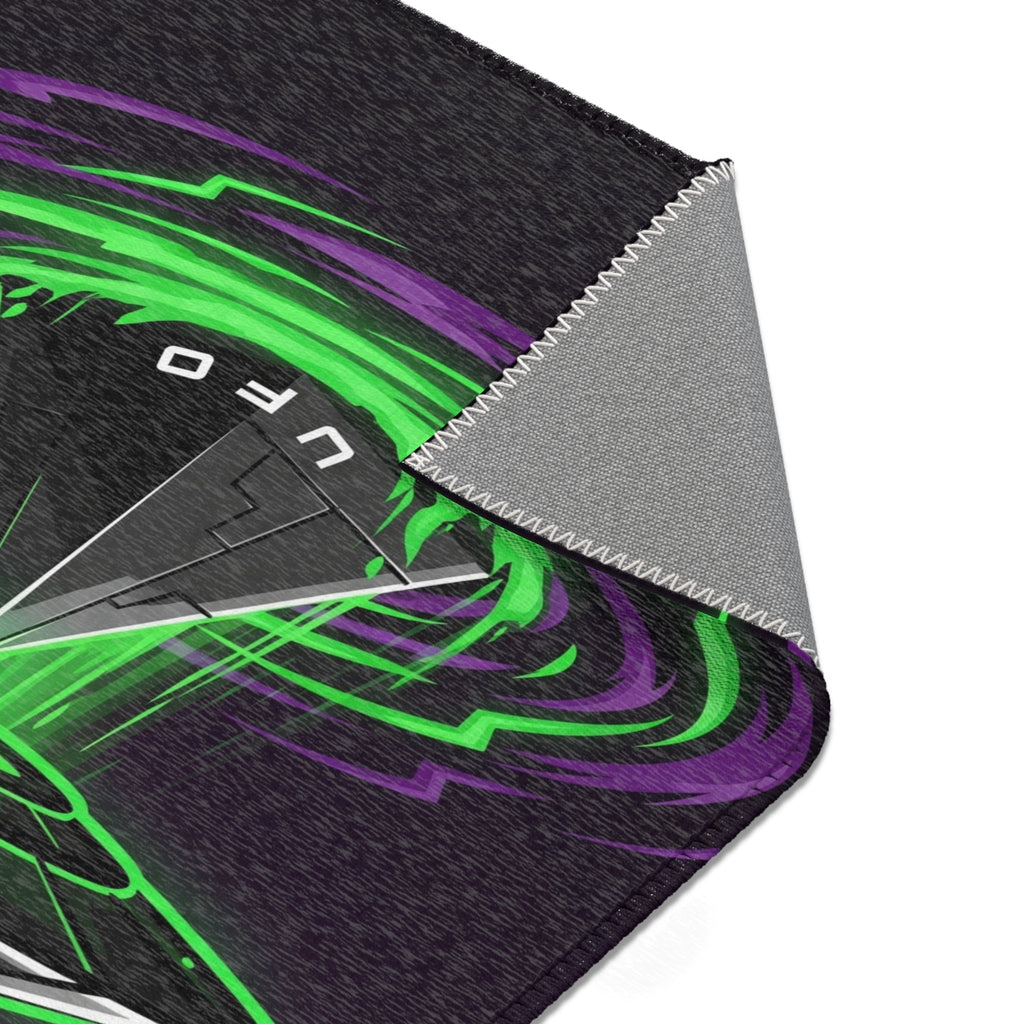 UFO Vortex Area Rug, Alien Decor, Home Flooring, Sci-Fi Themed Rug, Unique Gifts, Living Room Accent Printify