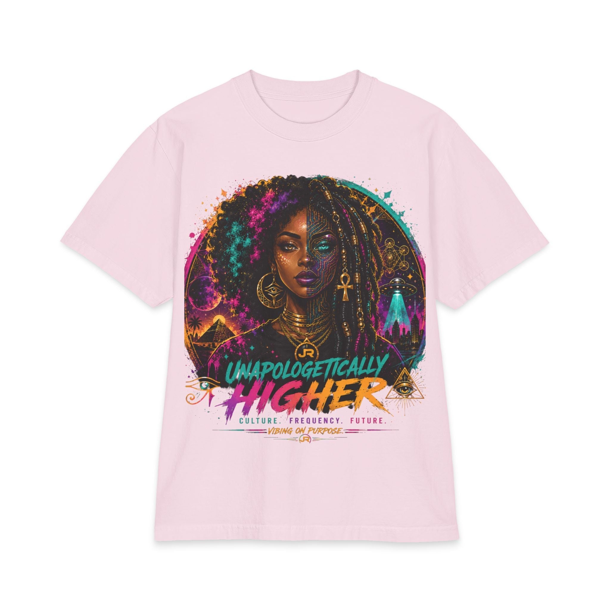 Unapologetically Higher T-Shirt — Afrocentric Spiritual Art Tee