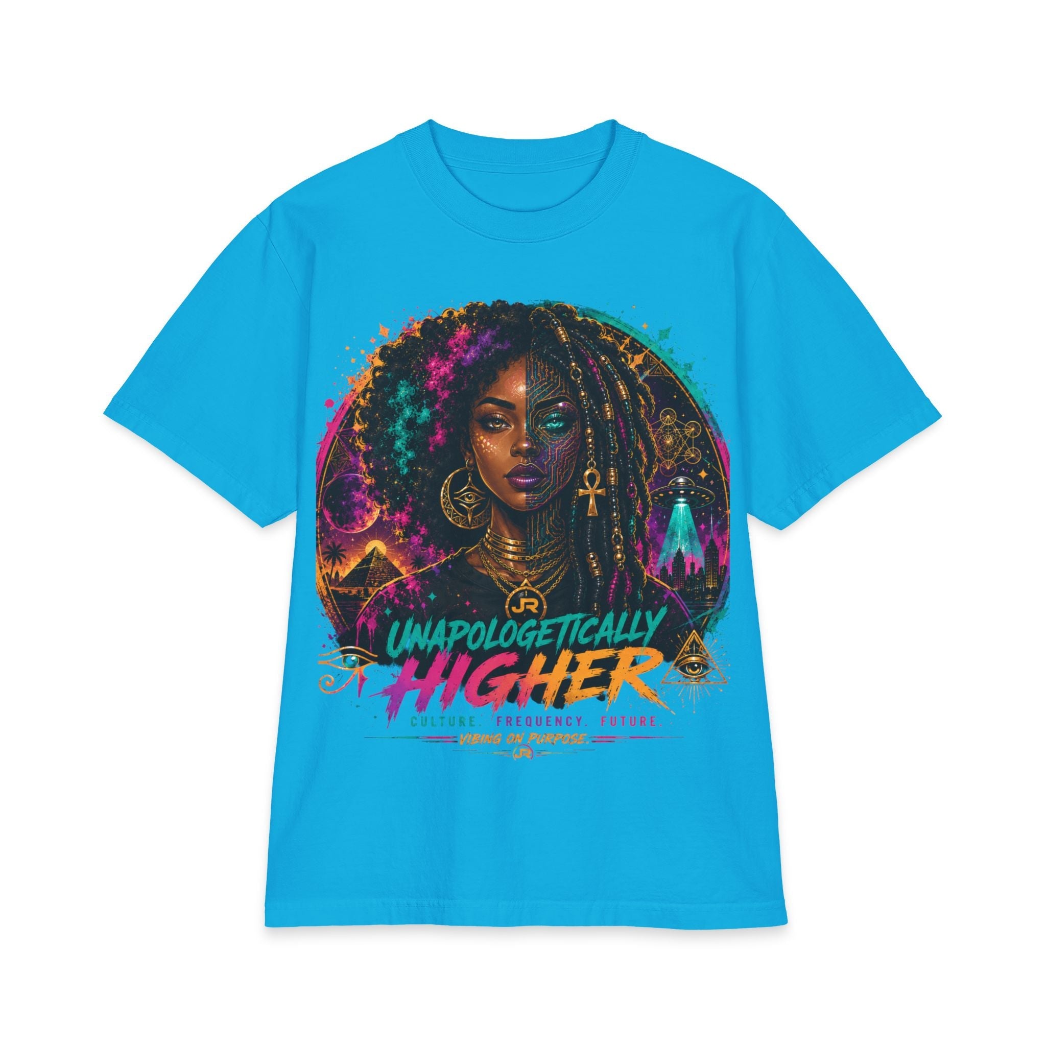 Unapologetically Higher T-Shirt — Afrocentric Spiritual Art Tee