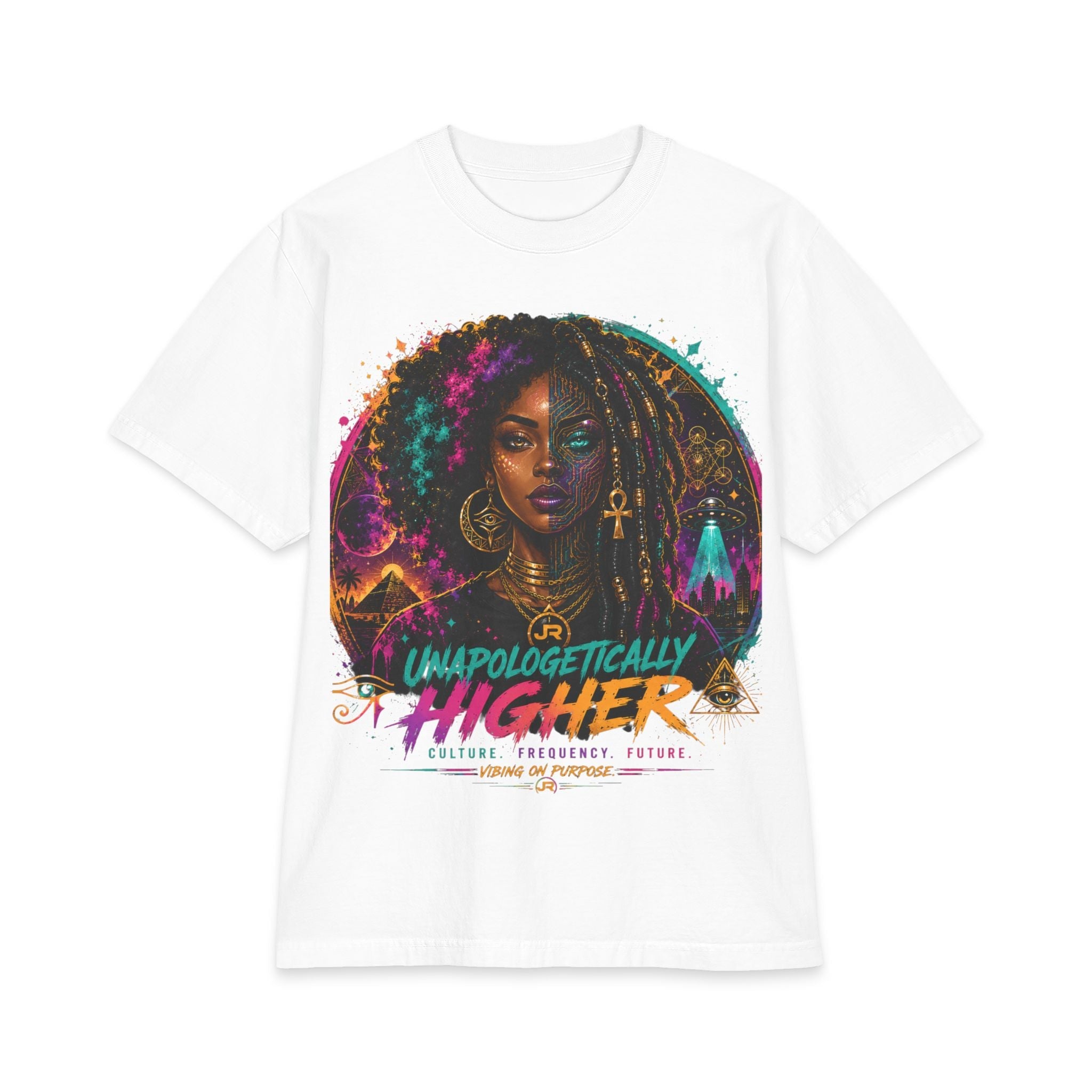Unapologetically Higher T-Shirt — Afrocentric Spiritual Art Tee