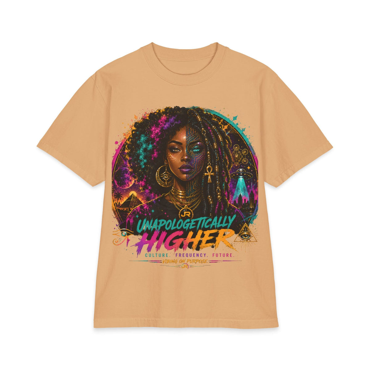 Unapologetically Higher T-Shirt — Afrocentric Spiritual Art Tee