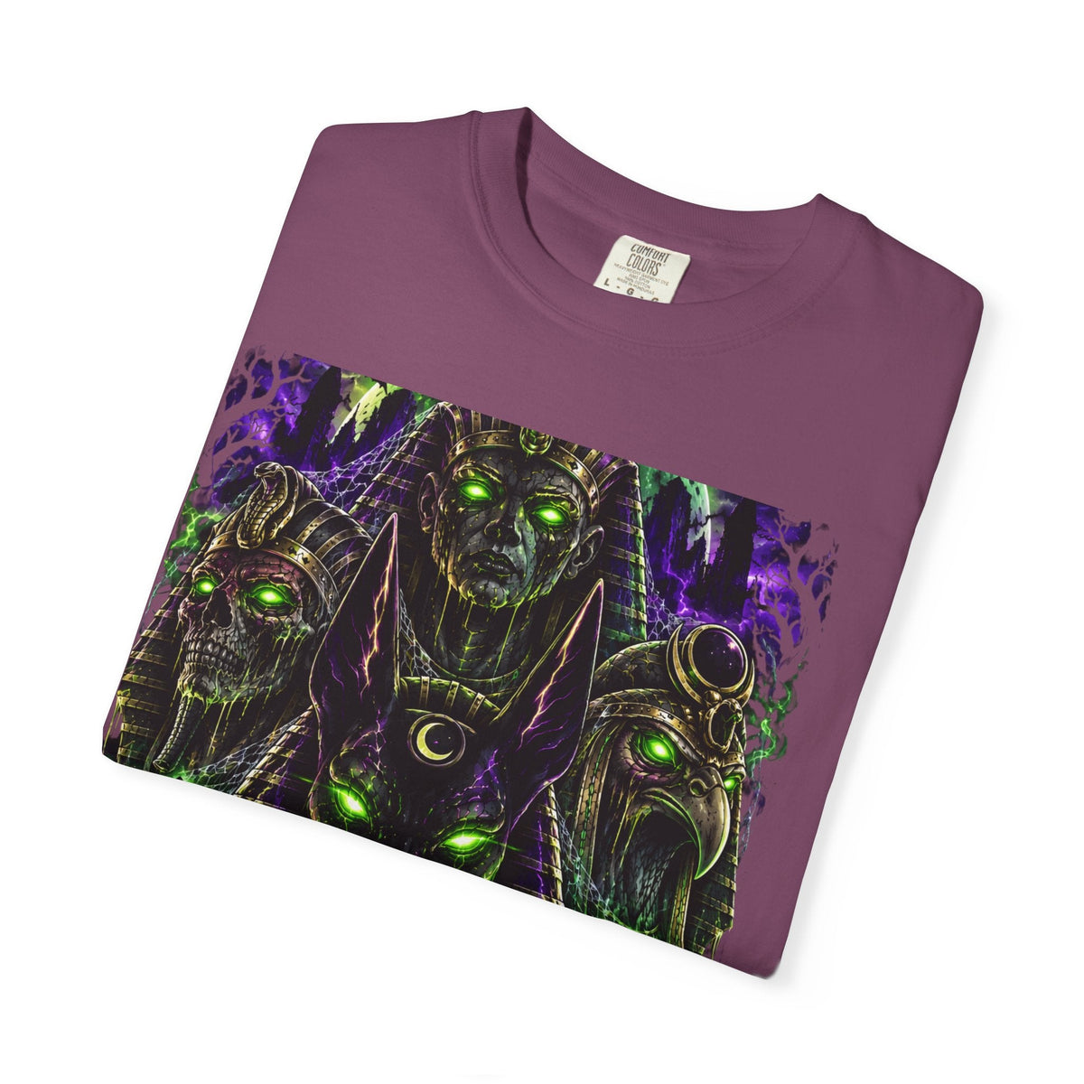 Underworld Pharaohs Tee — Anubis & Horus Dark Cosmic Streetwear