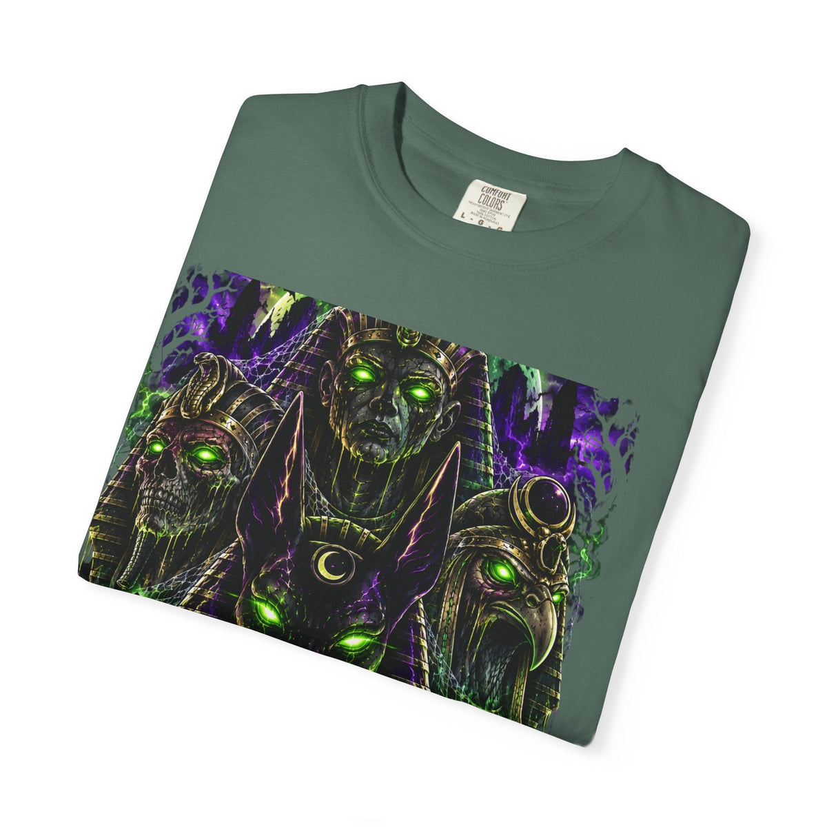 Underworld Pharaohs Tee — Anubis & Horus Dark Cosmic Streetwear