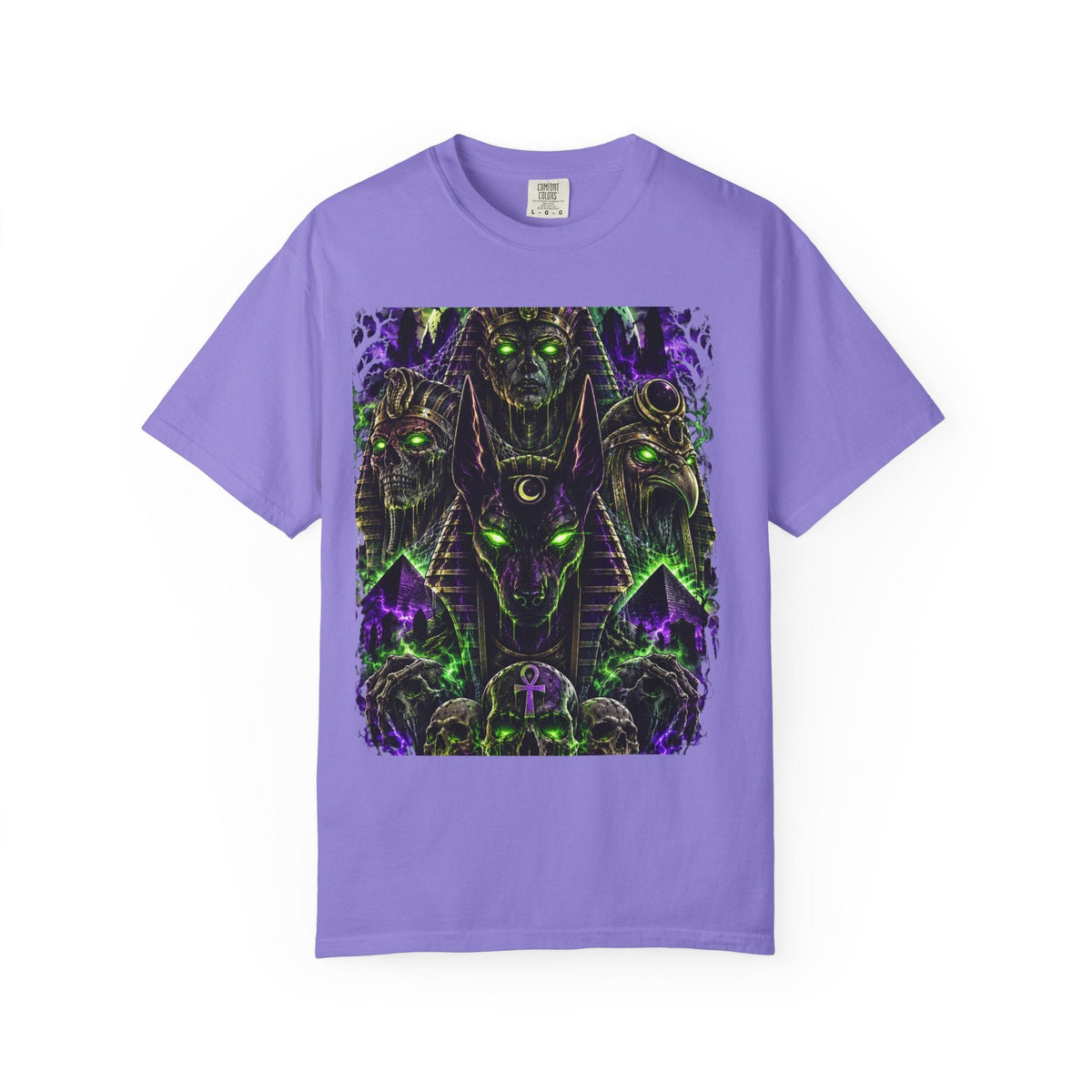 Underworld Pharaohs Tee — Anubis & Horus Dark Cosmic Streetwear