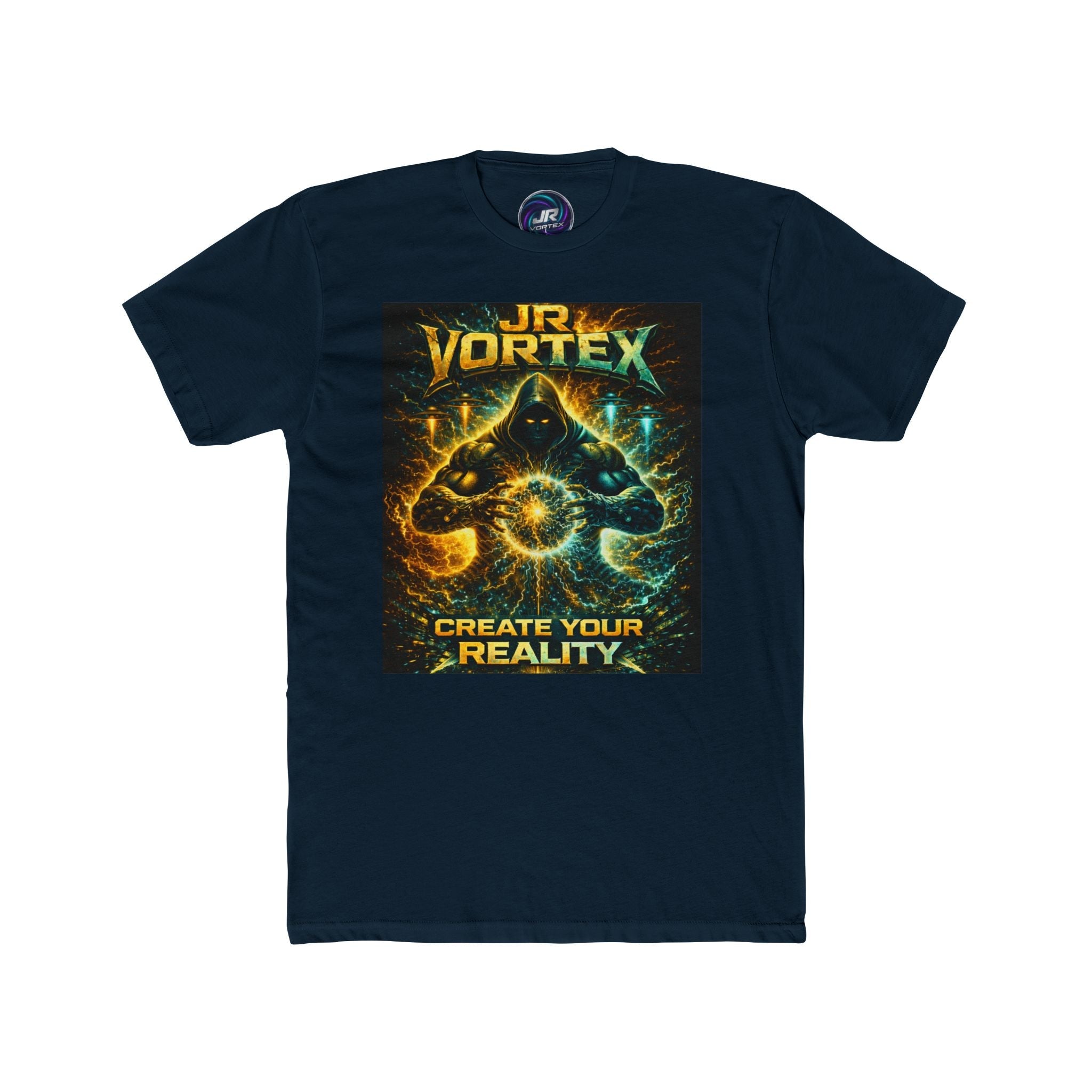 JR Vortex Create Your Reality Cosmic Streetwear Tee Printify