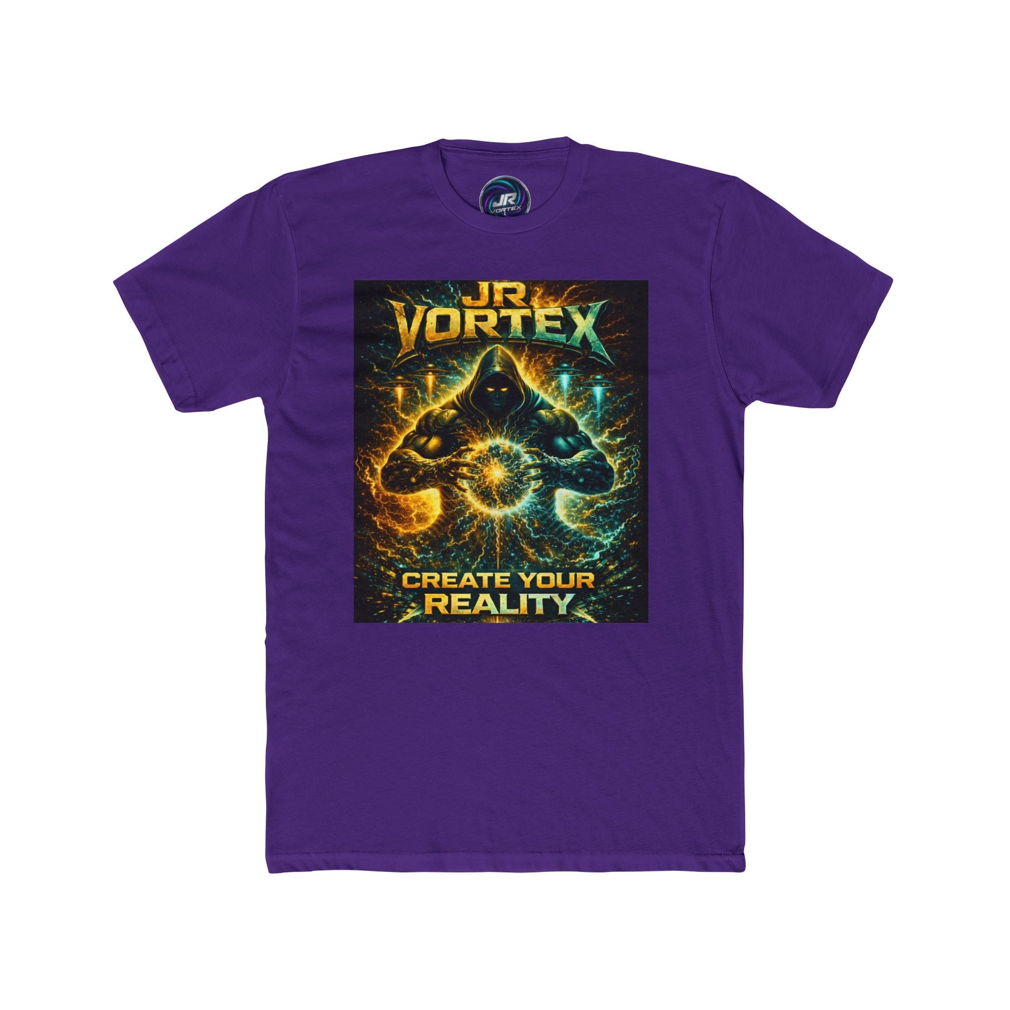 JR Vortex Create Your Reality Cosmic Streetwear Tee Printify