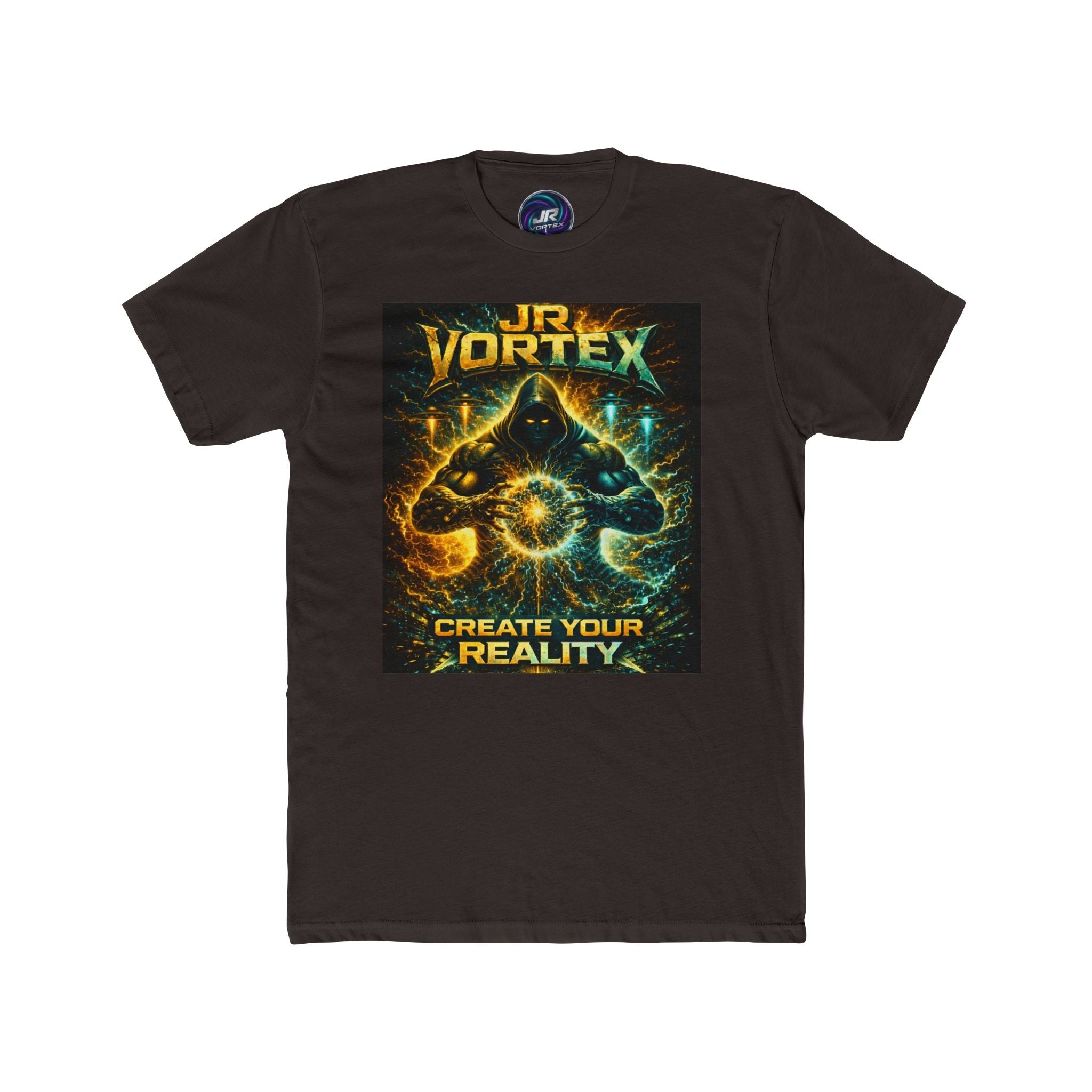 JR Vortex Create Your Reality Cosmic Streetwear Tee Printify