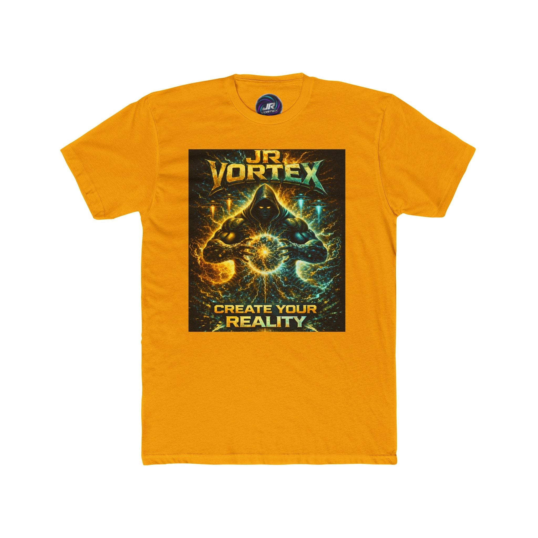 JR Vortex Create Your Reality Cosmic Streetwear Tee Printify