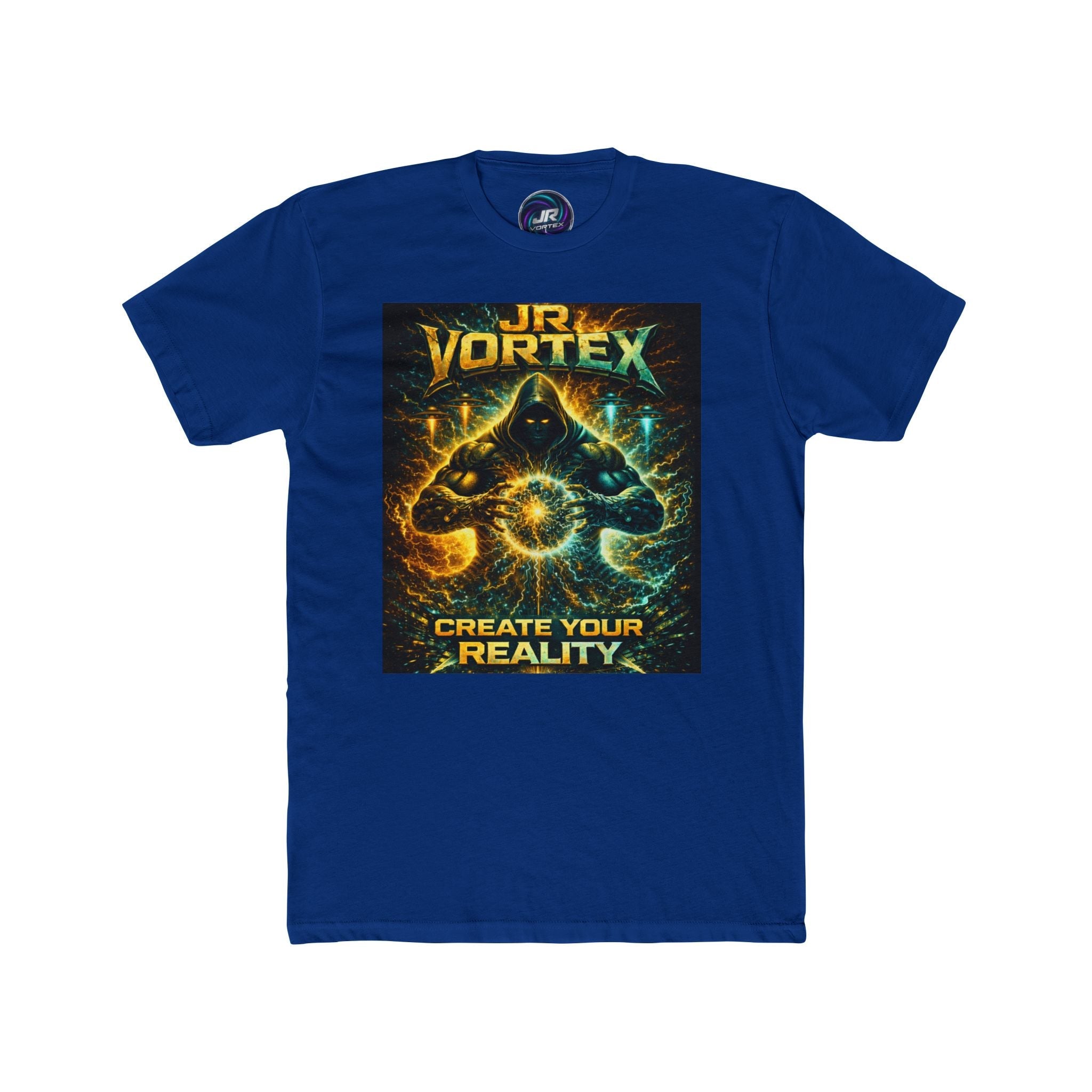 JR Vortex Create Your Reality Cosmic Streetwear Tee Printify